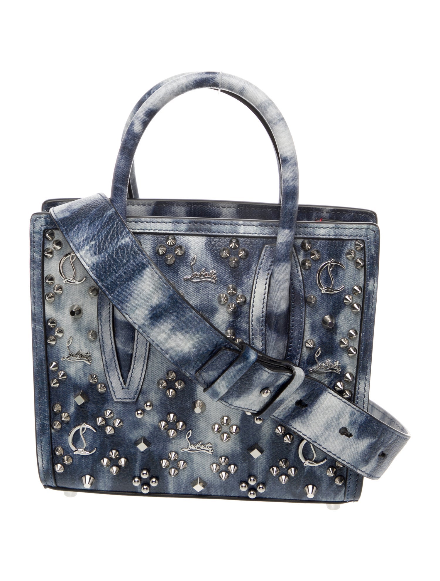 Christian Louboutin Calf Leather Paloma - Blue Crossbody Bags