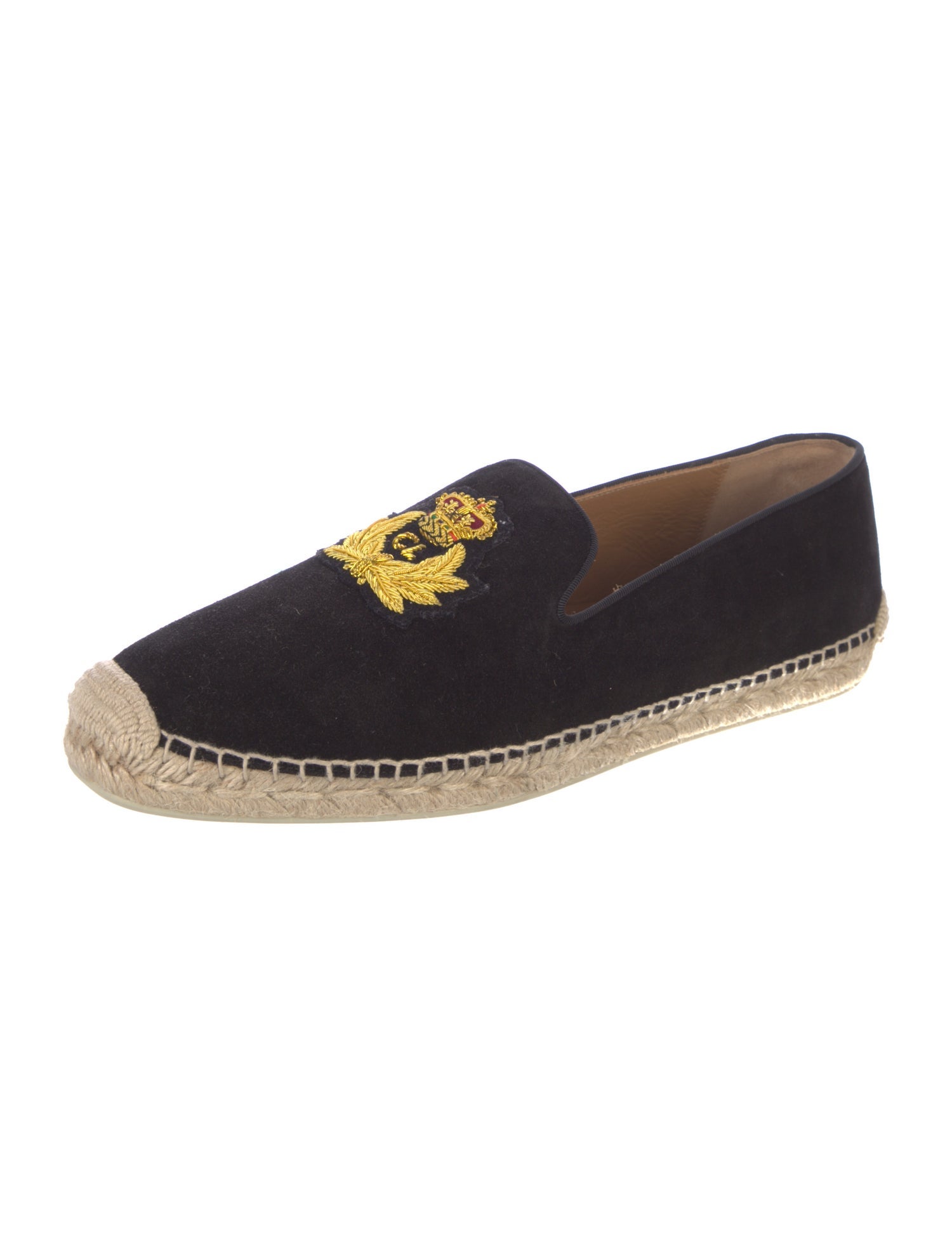 Christian Louboutin Velvet Patterned Espadrilles