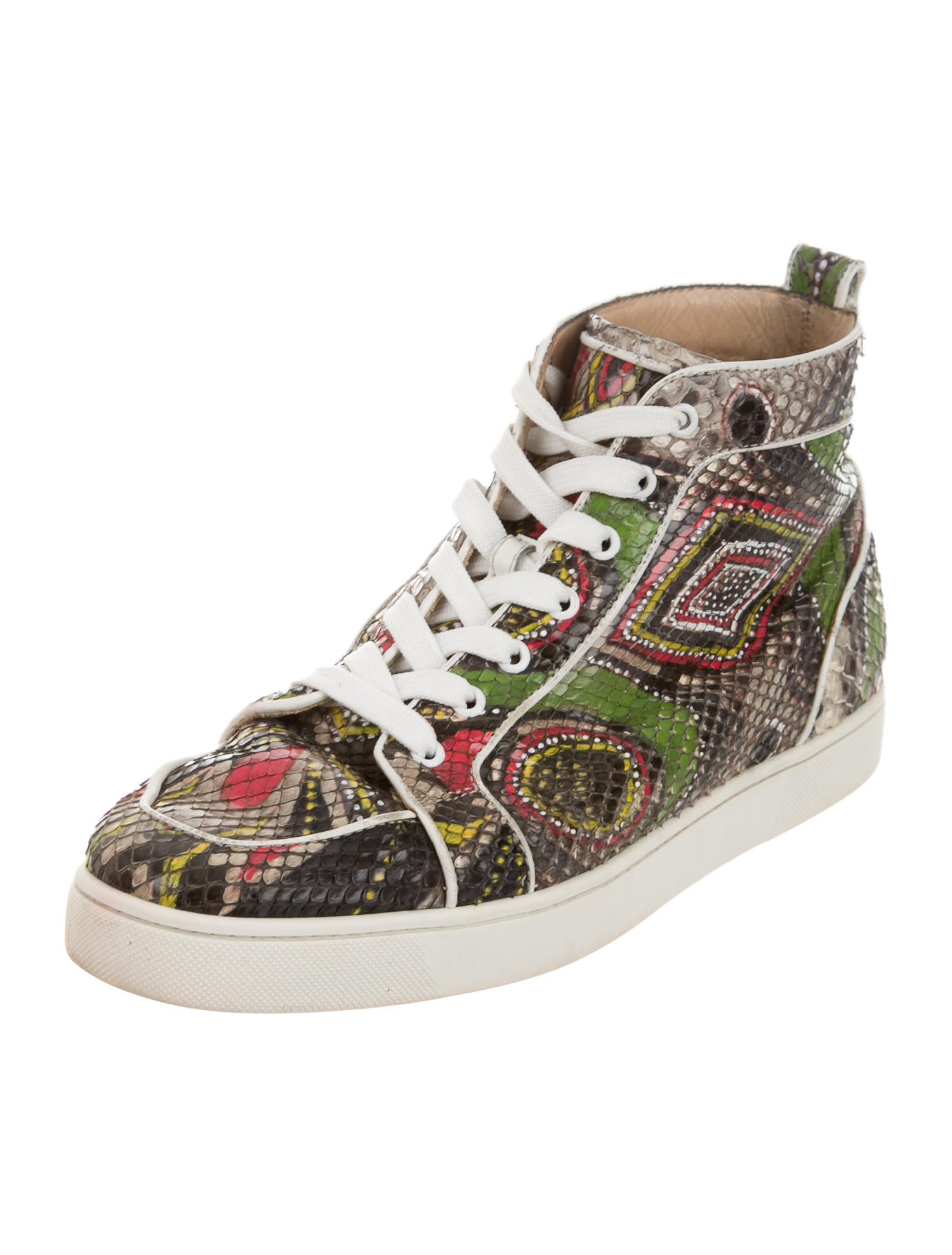 python sneakers christian louboutin python rantus orlato high top sneakers python sneakers christian louboutin python rantus orlato high top sneakers