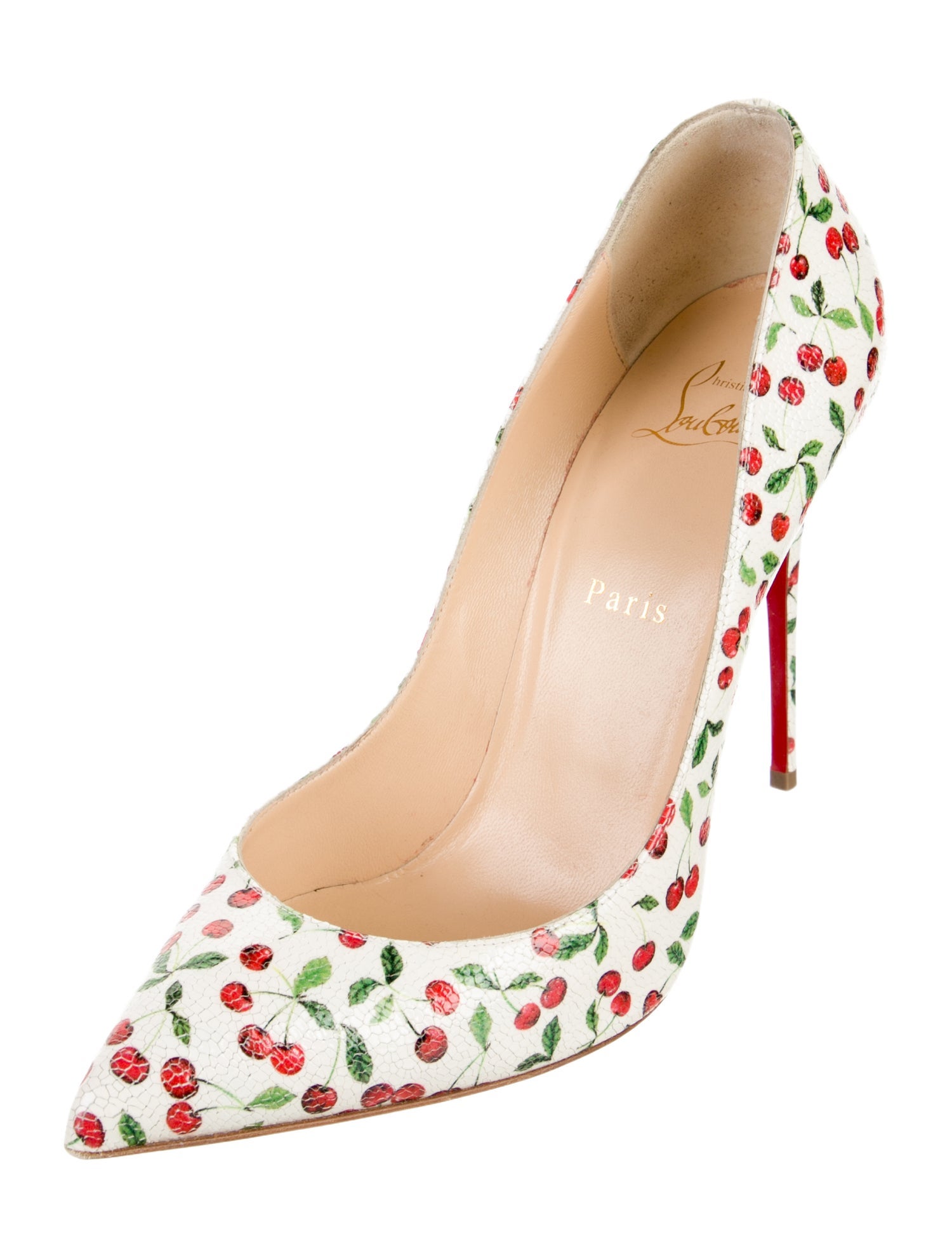 Christian Louboutin Leather Printed Pumps
