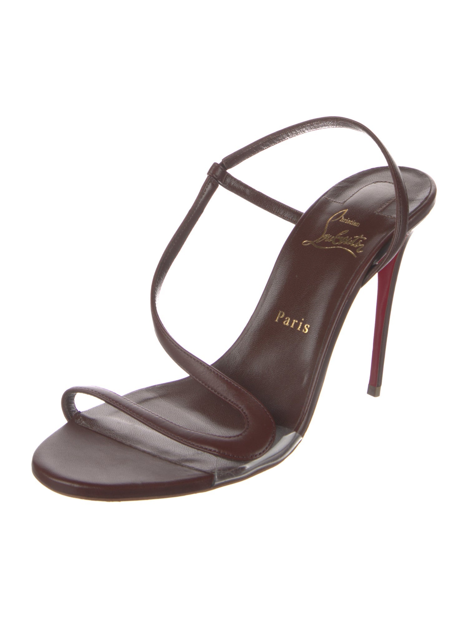 Christian Louboutin Leather T-Strap Sandals