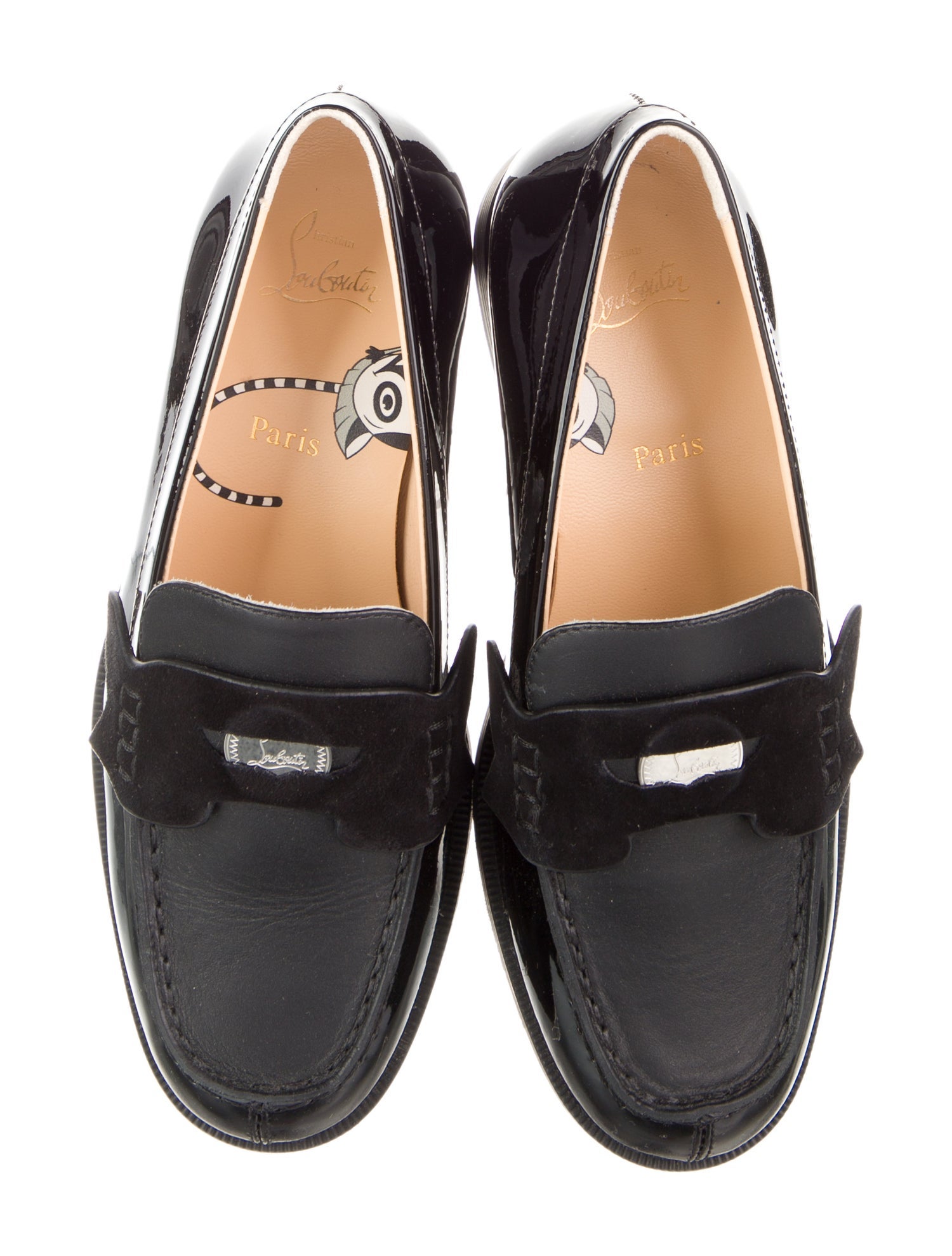 Christian Louboutin Toddler Girls' Patent Leather Flat Loafers