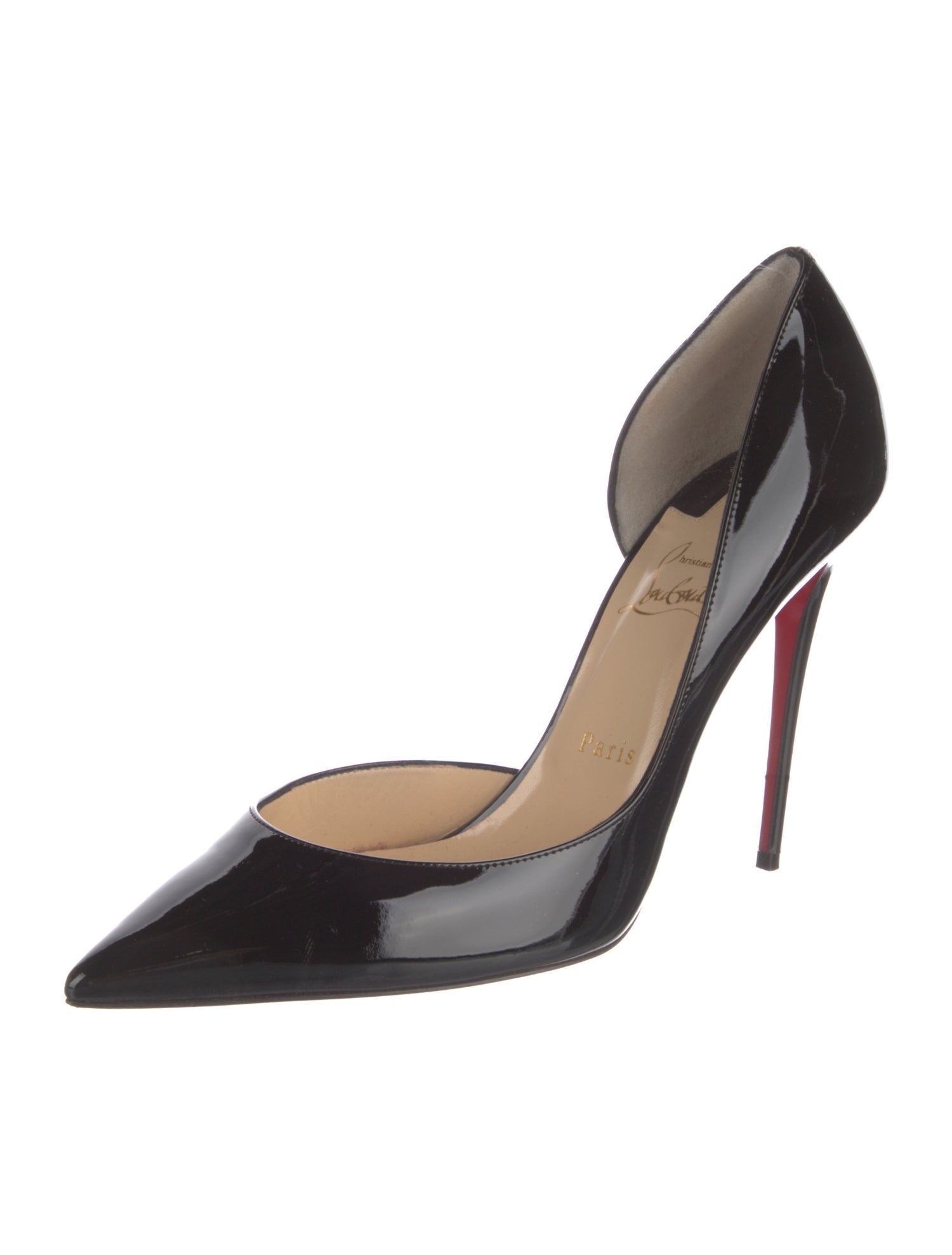 Christian Louboutin Patent Leather D'Orsay Pumps