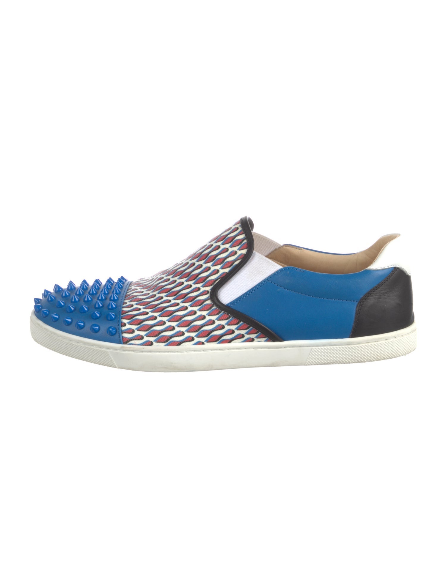 Christian Louboutin Leather Printed Sneakers