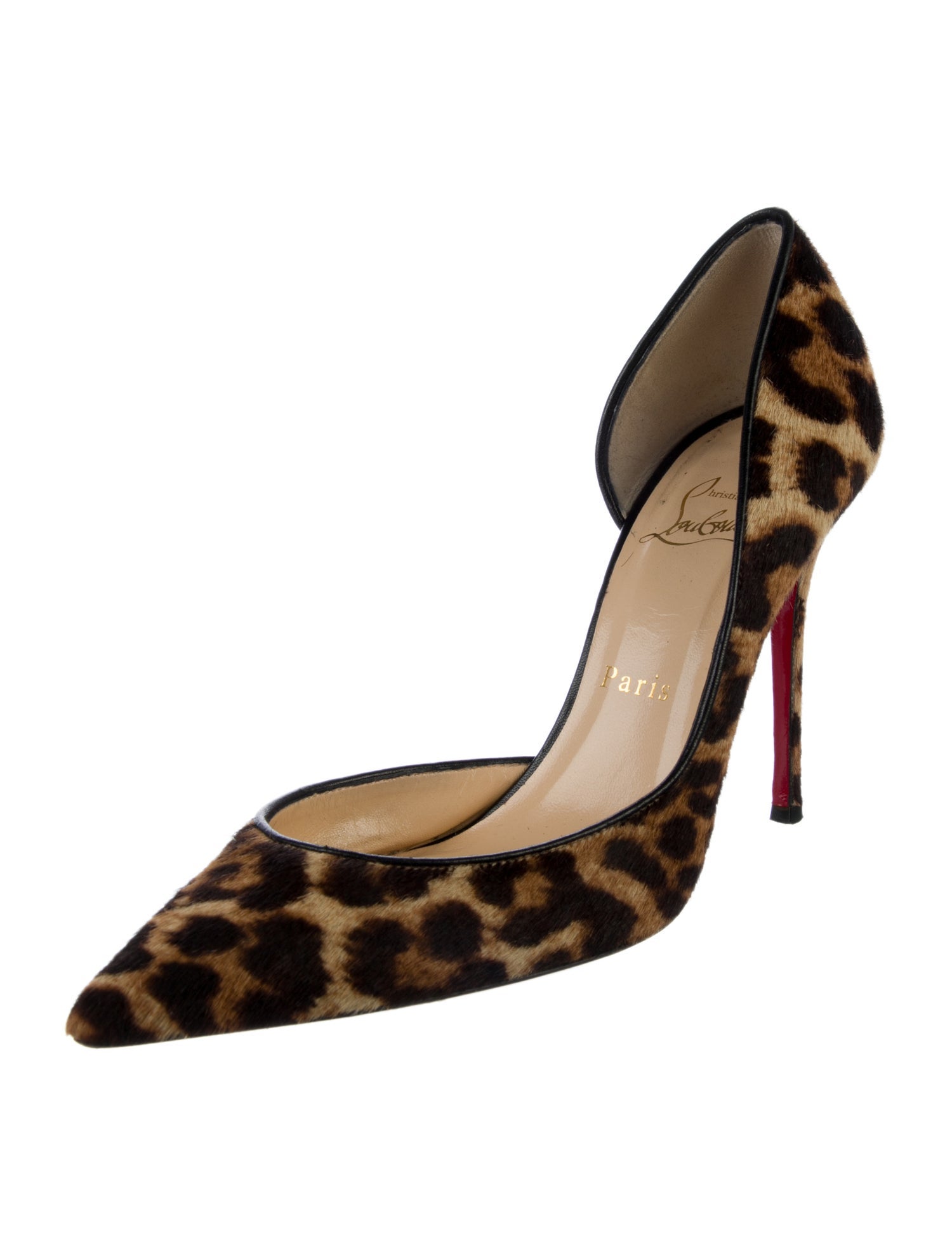 Christian Louboutin Ponyhair Animal Print D'Orsay Pumps