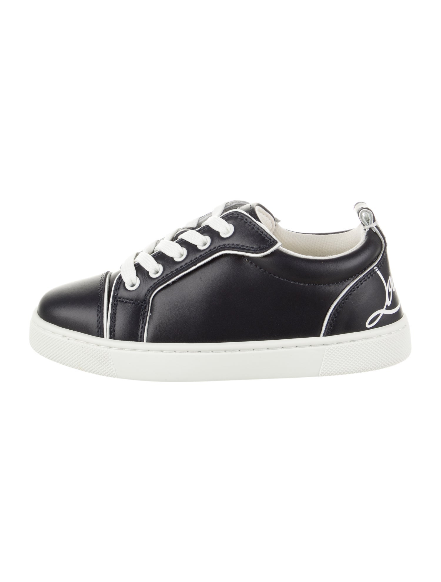 Christian Louboutin Kids' Leather Low Top Sneakers
