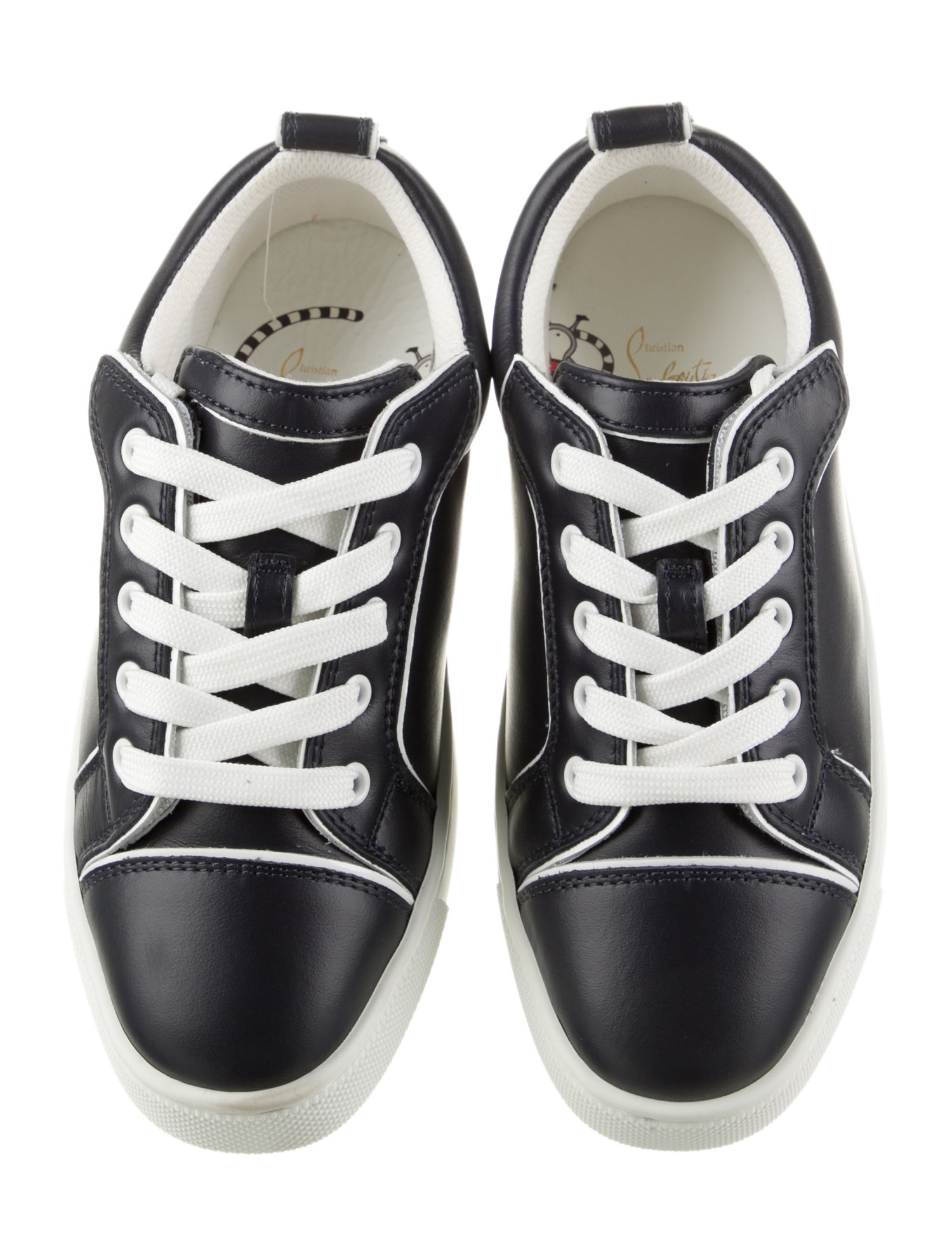 Christian Louboutin Kids' Leather Low Top Sneakers
