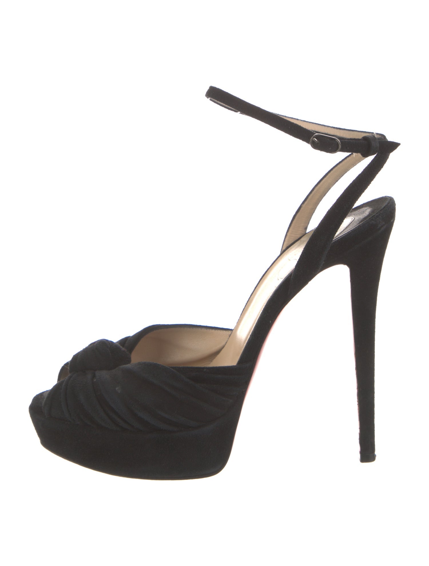 Christian Louboutin Suede Slingback Pumps