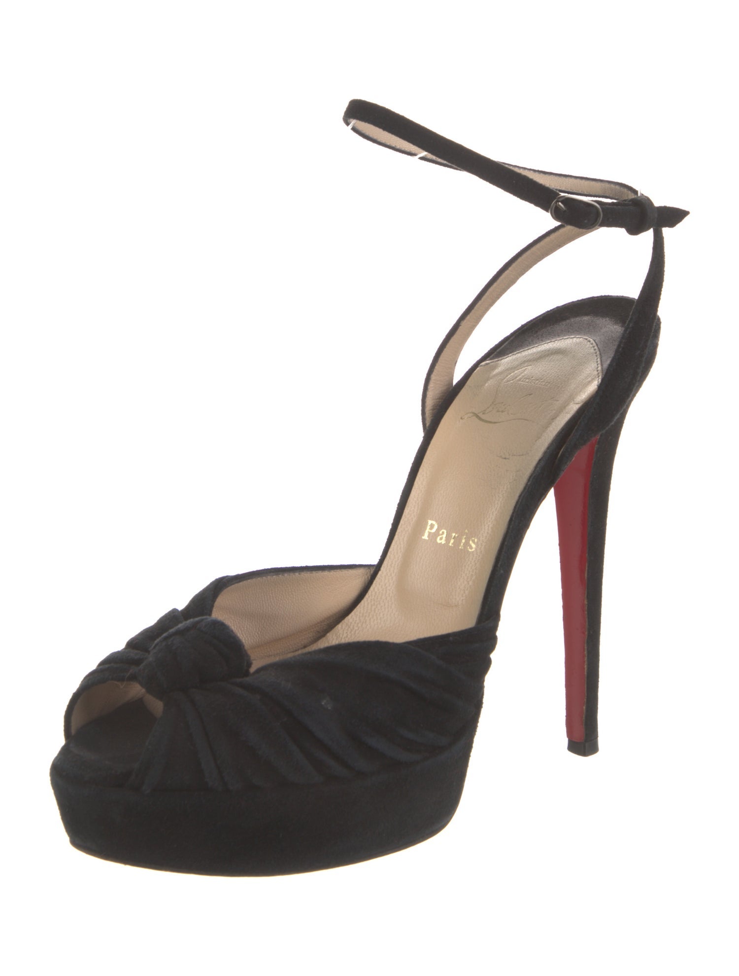 Christian Louboutin Suede Slingback Pumps