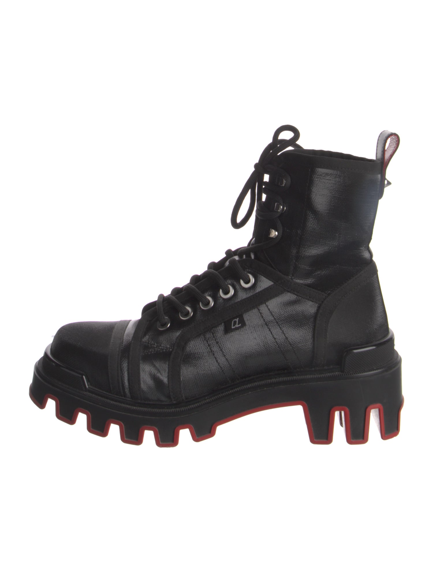 Christian Louboutin Leather Combat Boots