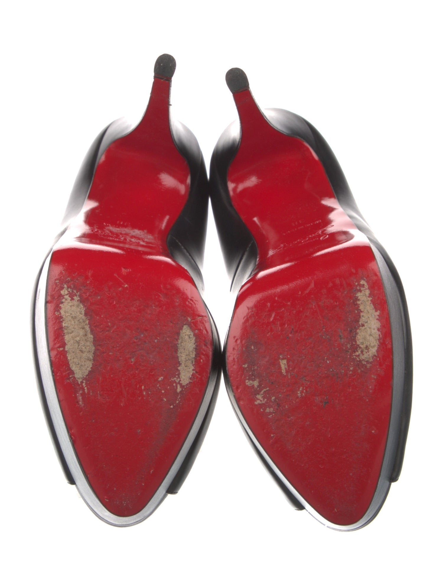 Christian Louboutin Leather Lace-Up Boots - Brown Boots, Shoes ...