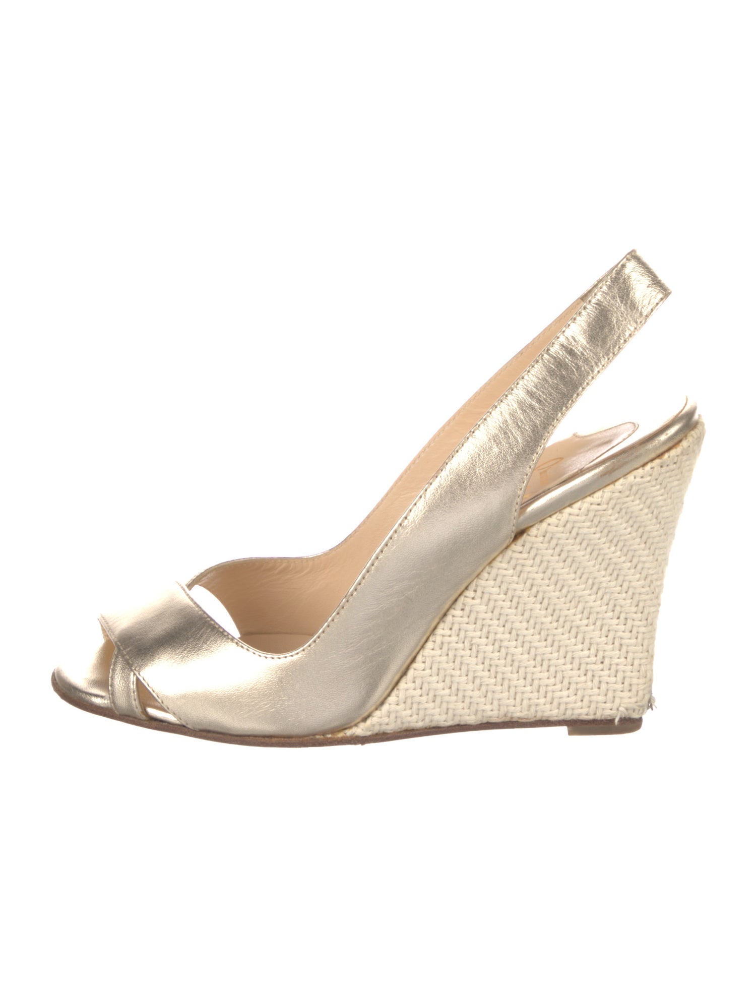 Christian Louboutin Leather Slingback Sandals