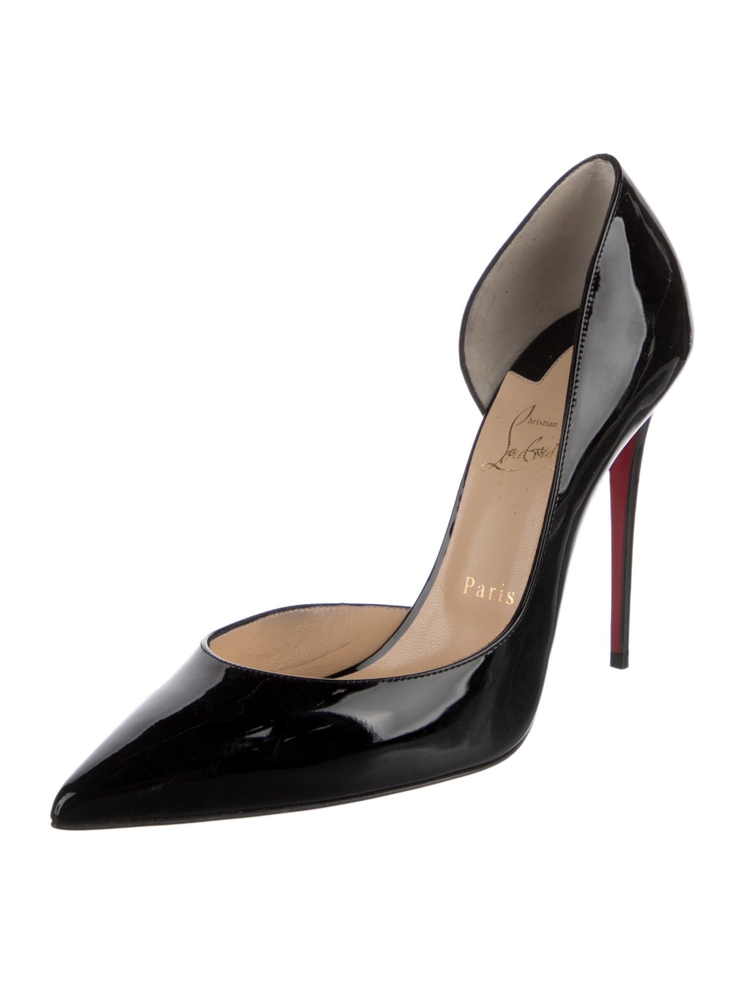 Christian Louboutin Patent Leather D'Orsay Pumps
