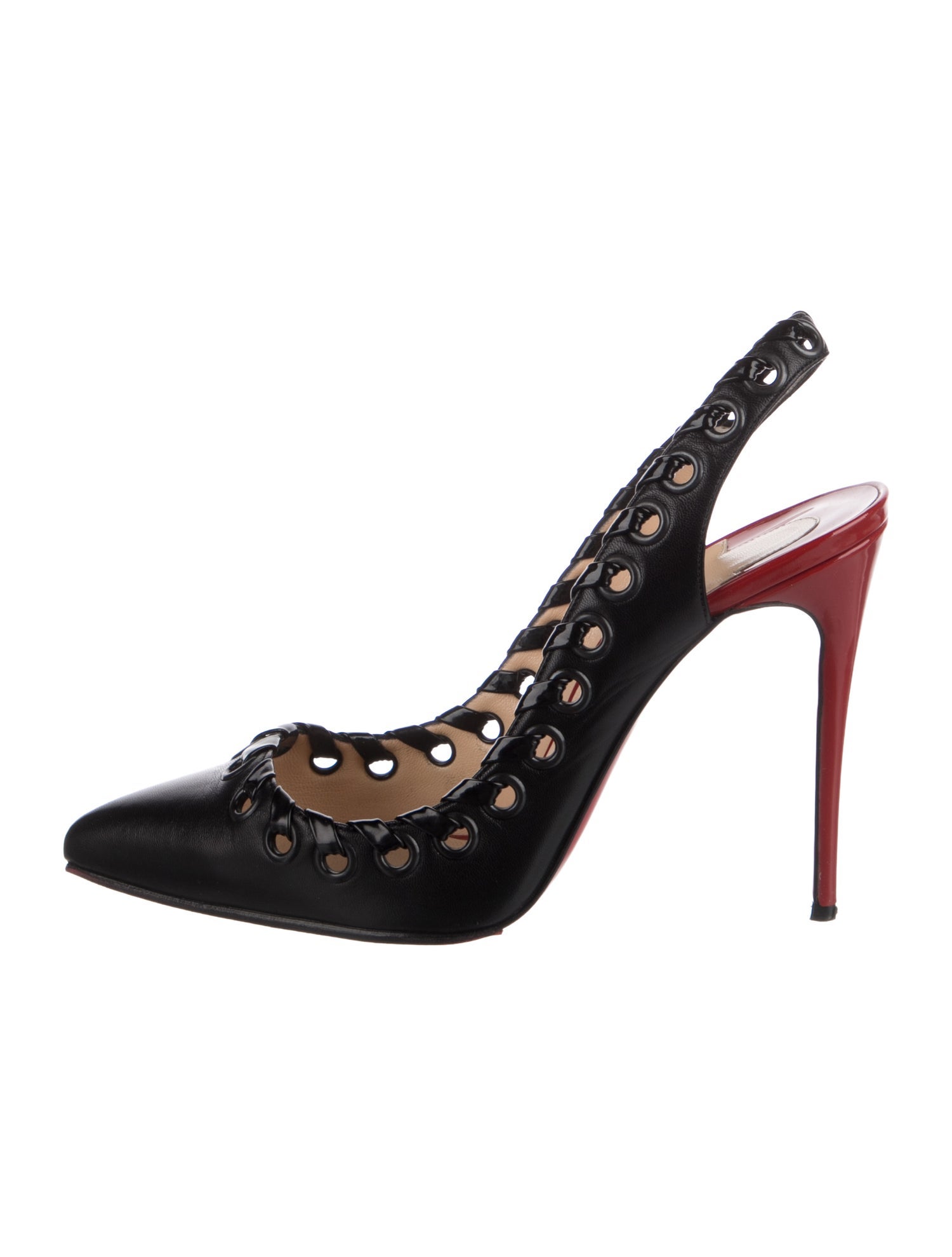Christian Louboutin Leather Slingback Pumps