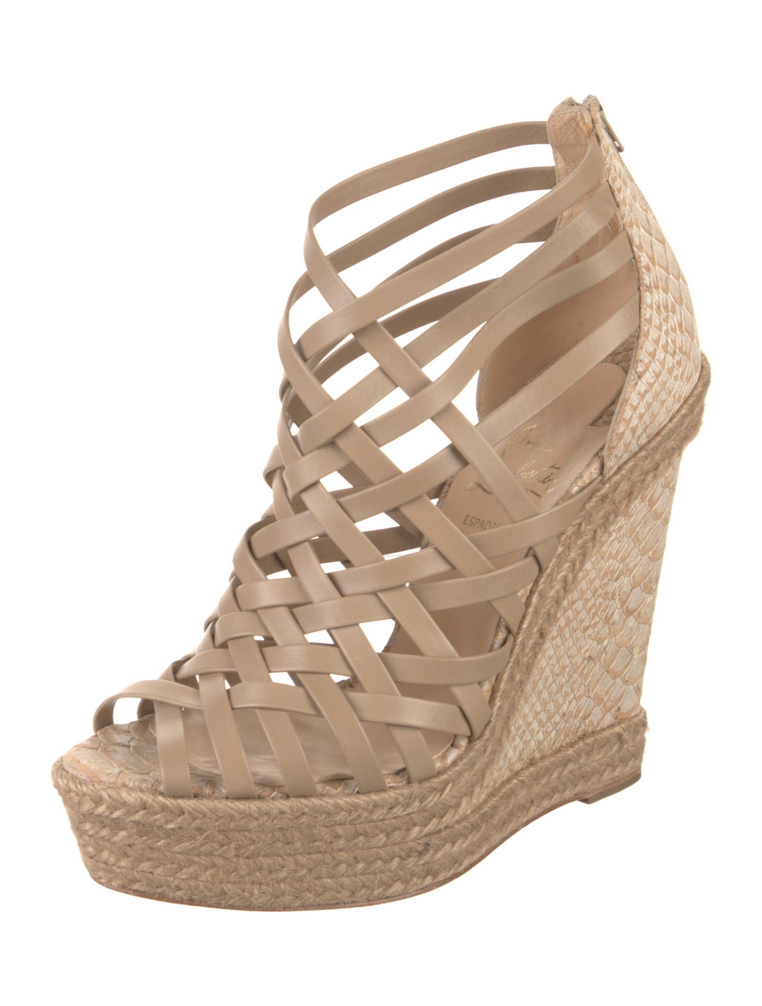 Christian Louboutin Leather Espadrilles