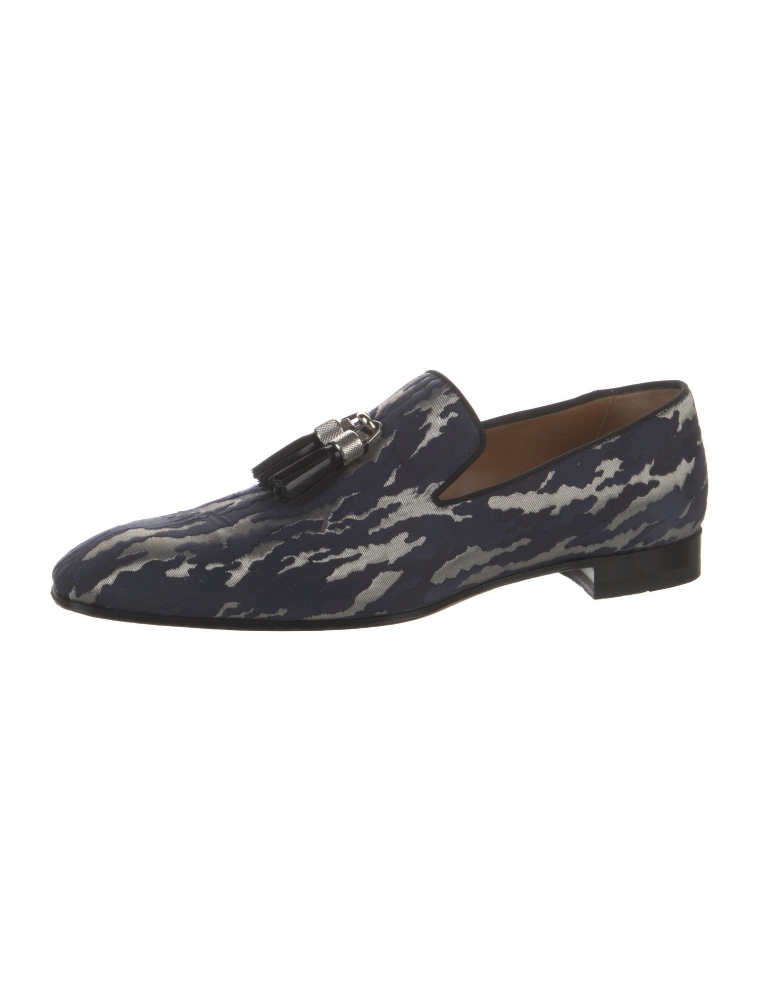 Christian Louboutin Printed Tassel Accents Loafers