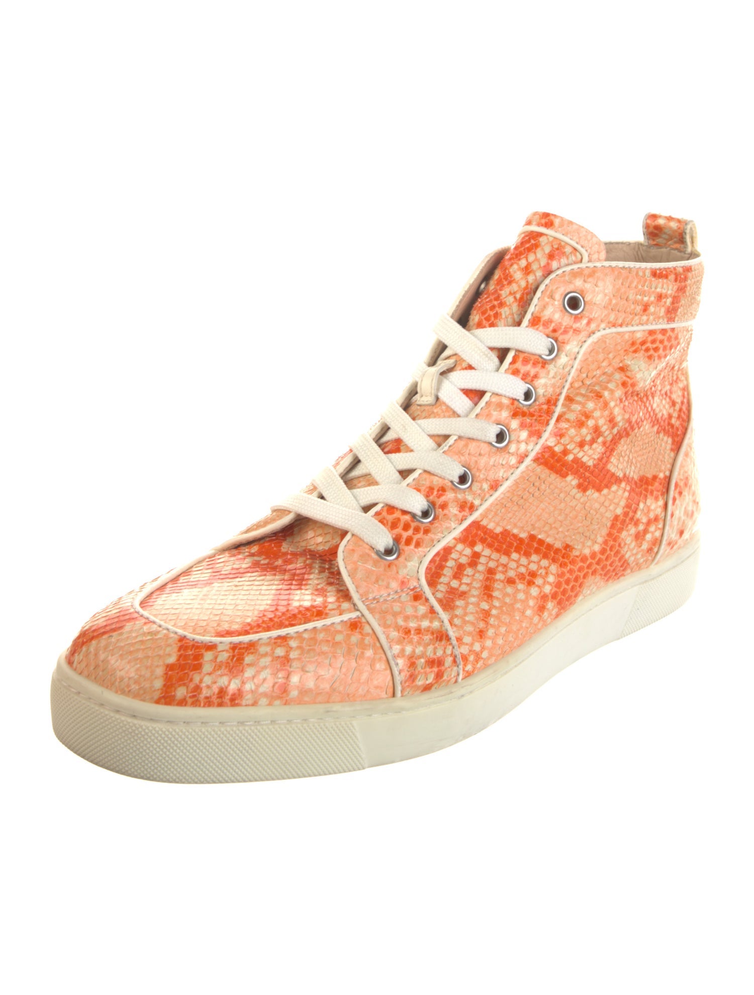 Christian Louboutin Snakeskin Animal Print Sneakers