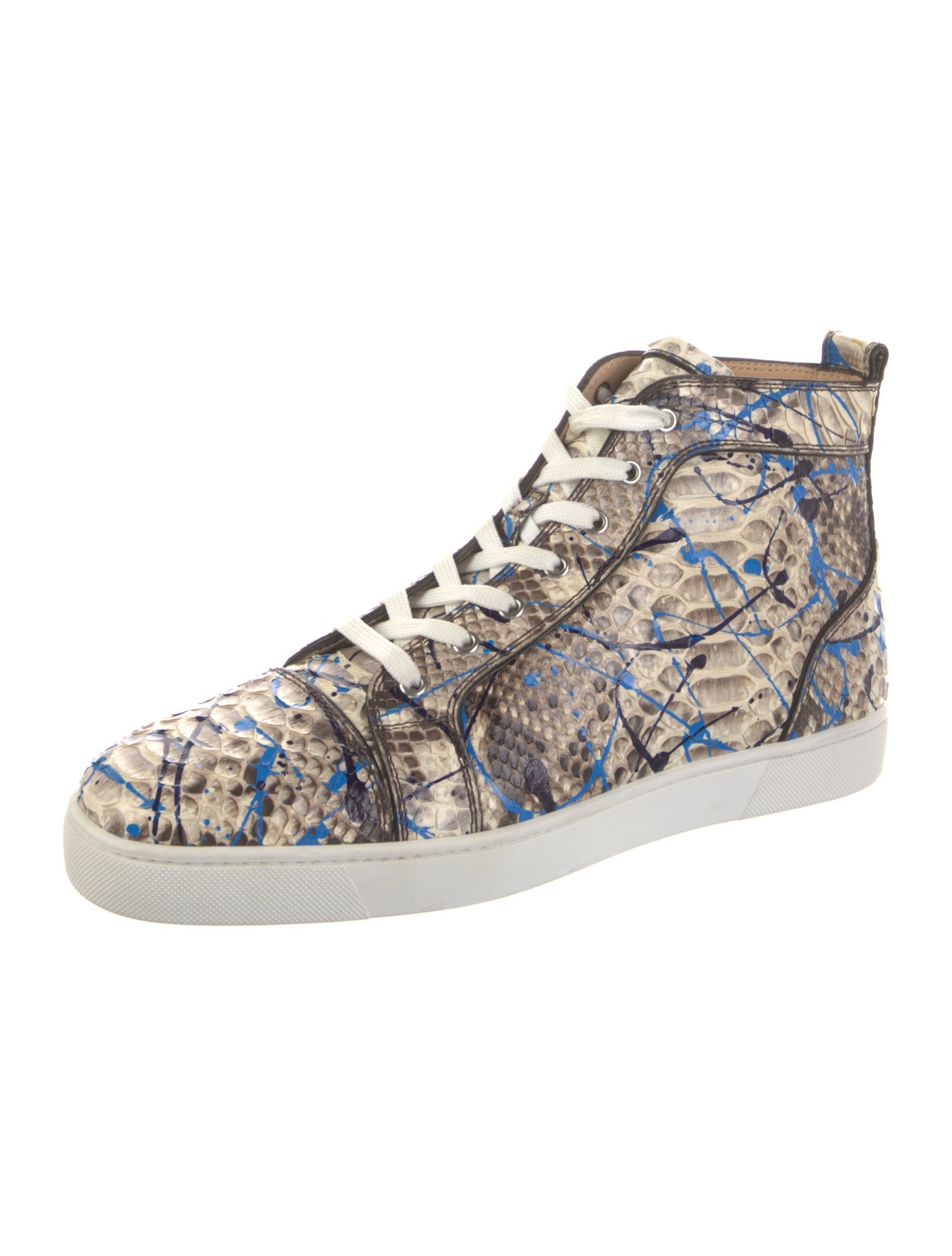 Christian Louboutin Python Animal Print Sneakers