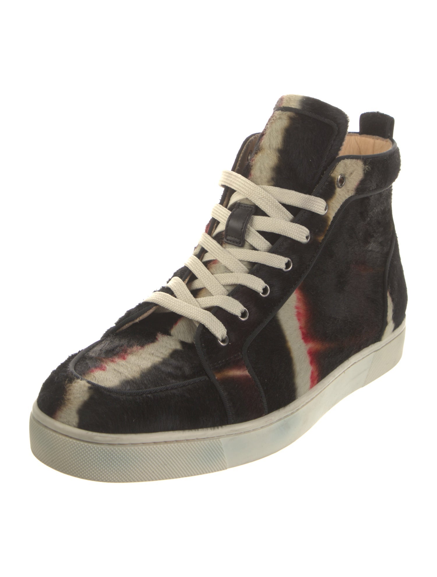 Christian Louboutin Ponyhair Printed Sneakers