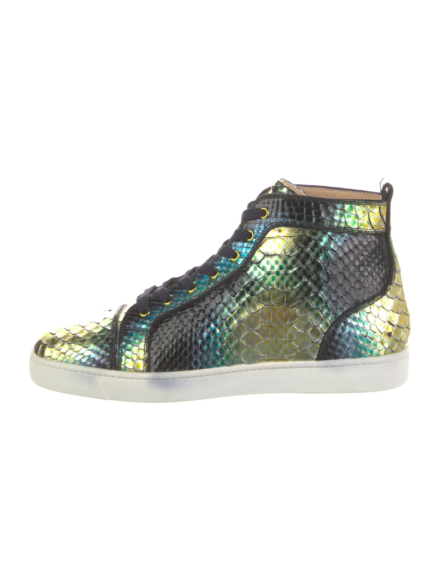 Christian Louboutin Snakeskin Animal Print Sneakers