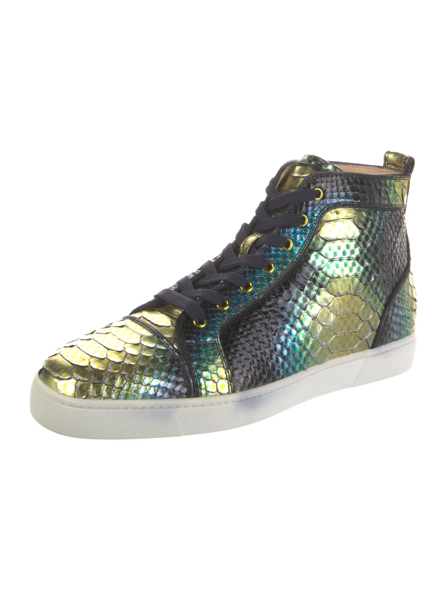 Christian Louboutin Snakeskin Animal Print Sneakers
