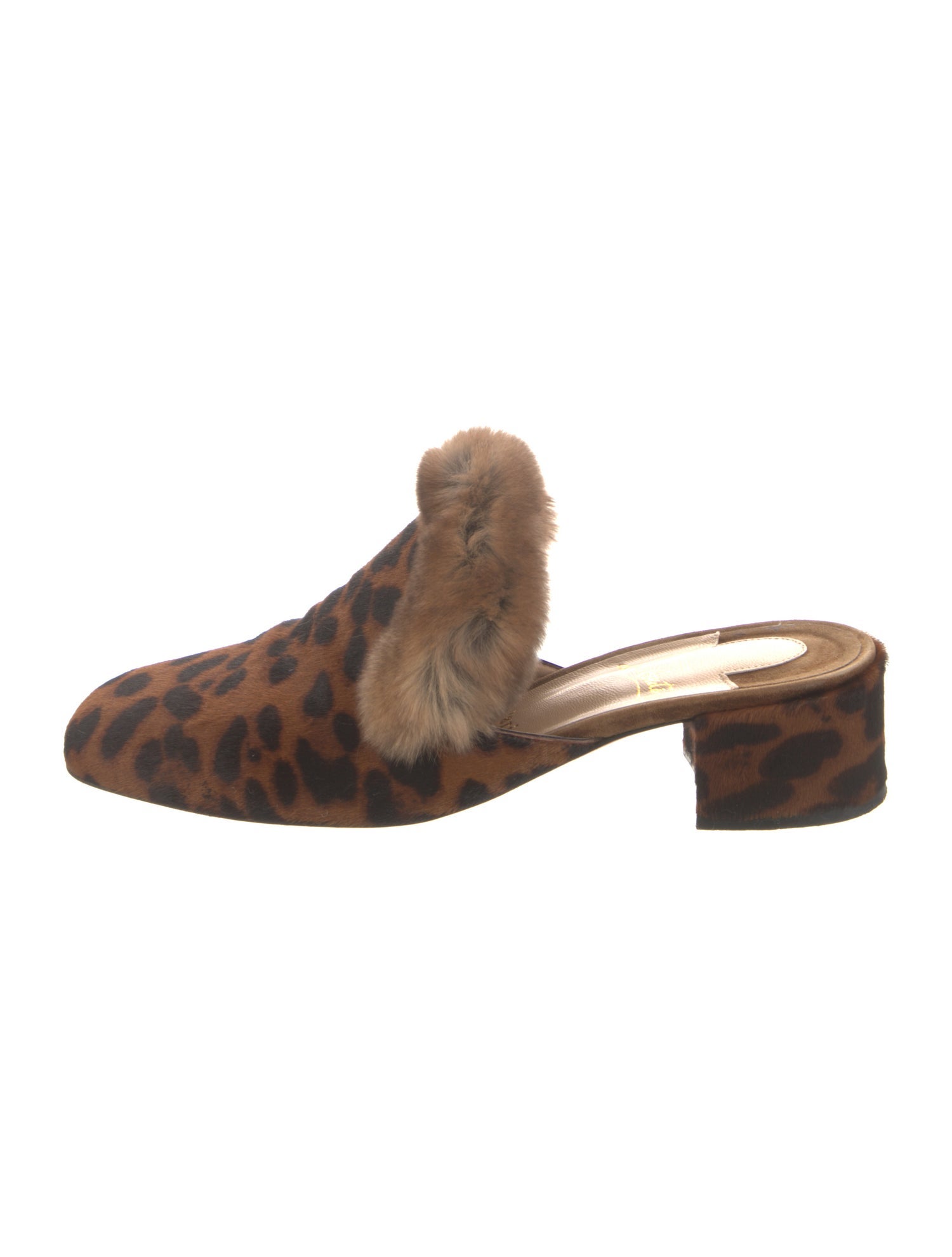 Christian Louboutin Ponyhair Animal Print Mules