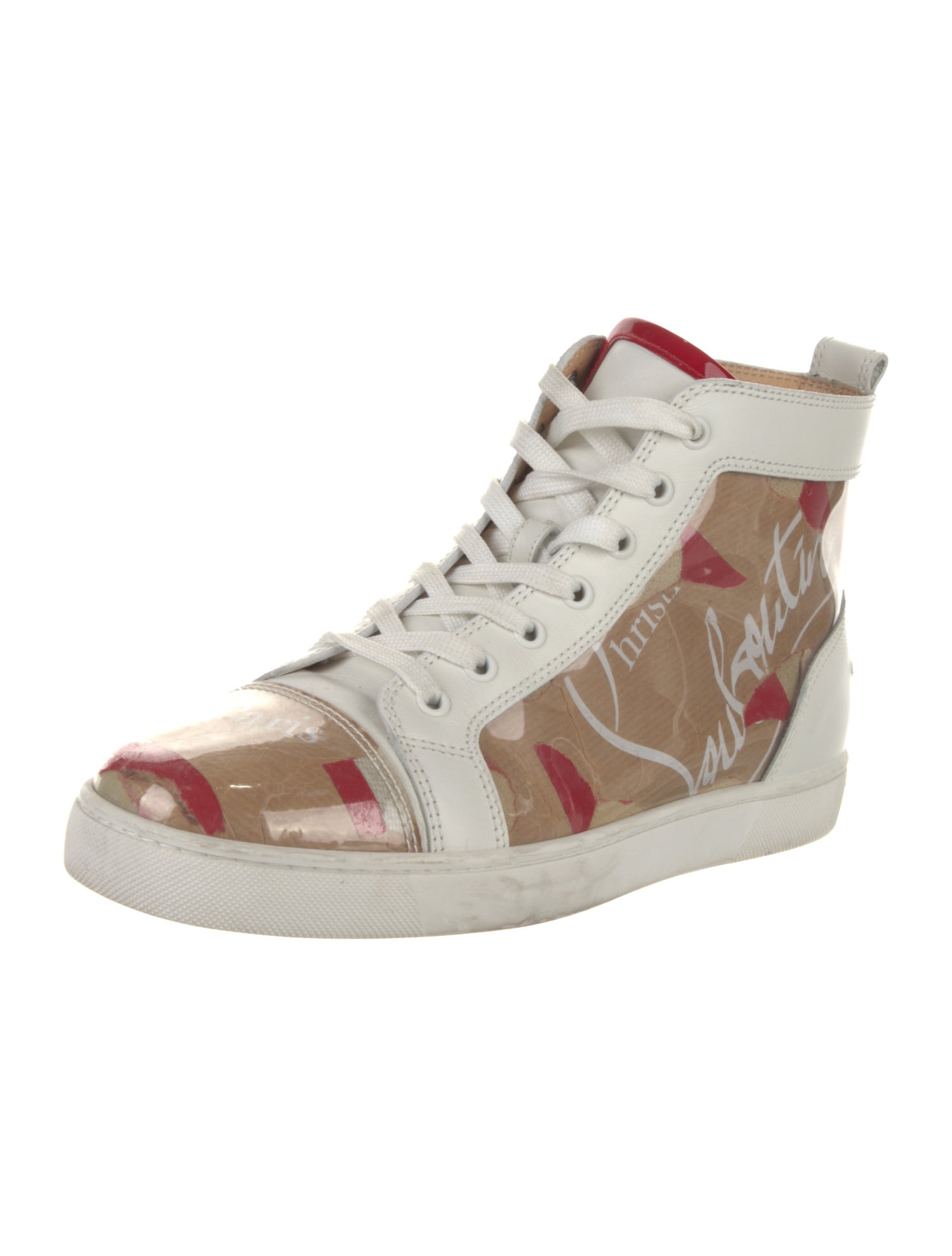 Christian Louboutin PVC Graphic Print Sneakers