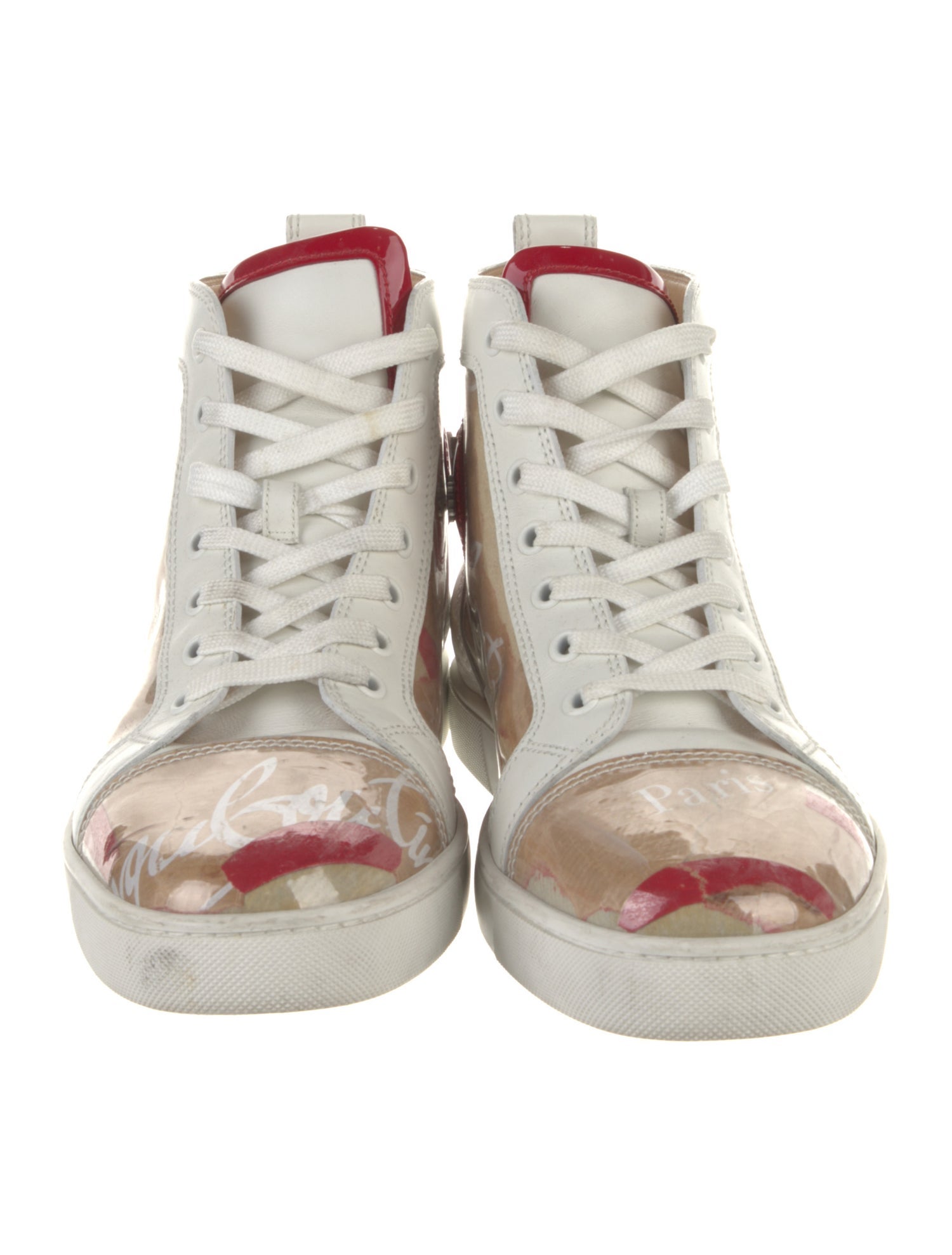 Christian Louboutin PVC Graphic Print Sneakers