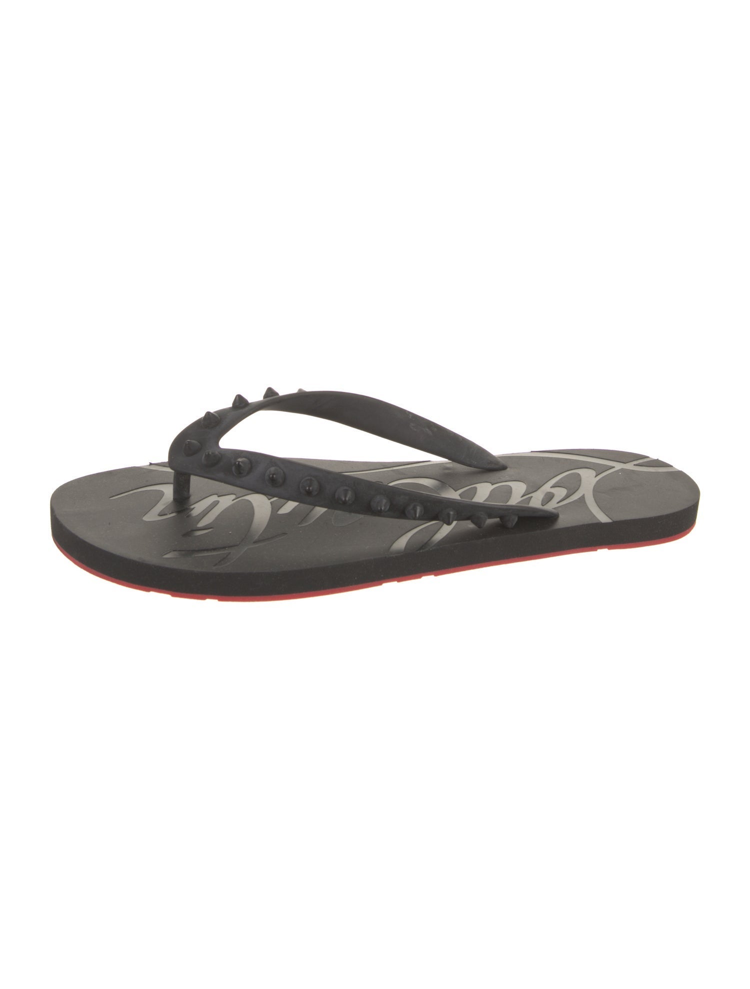 Christian Louboutin Rubber Flip Flops