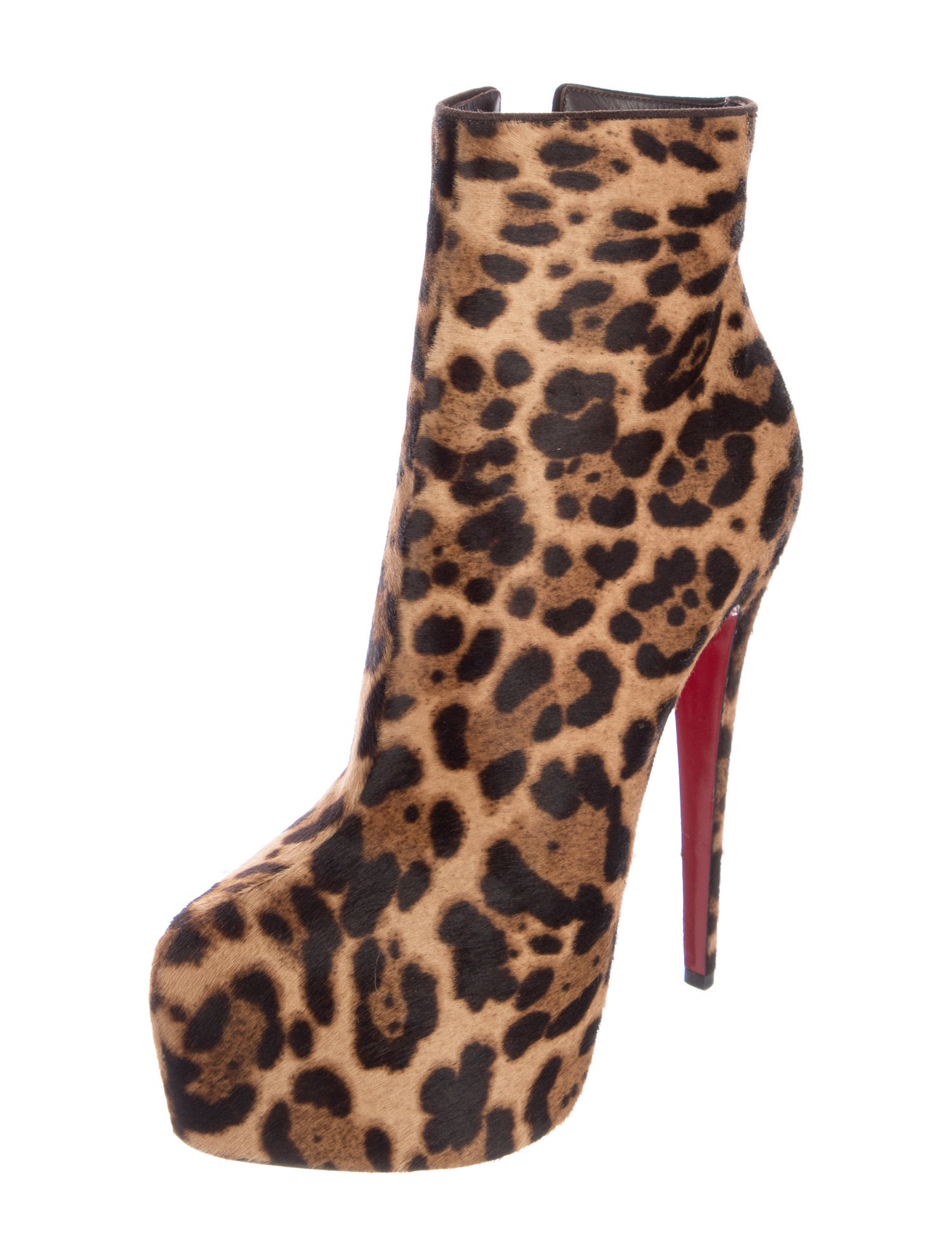 Christian Louboutin Ponyhair Animal Print Boots