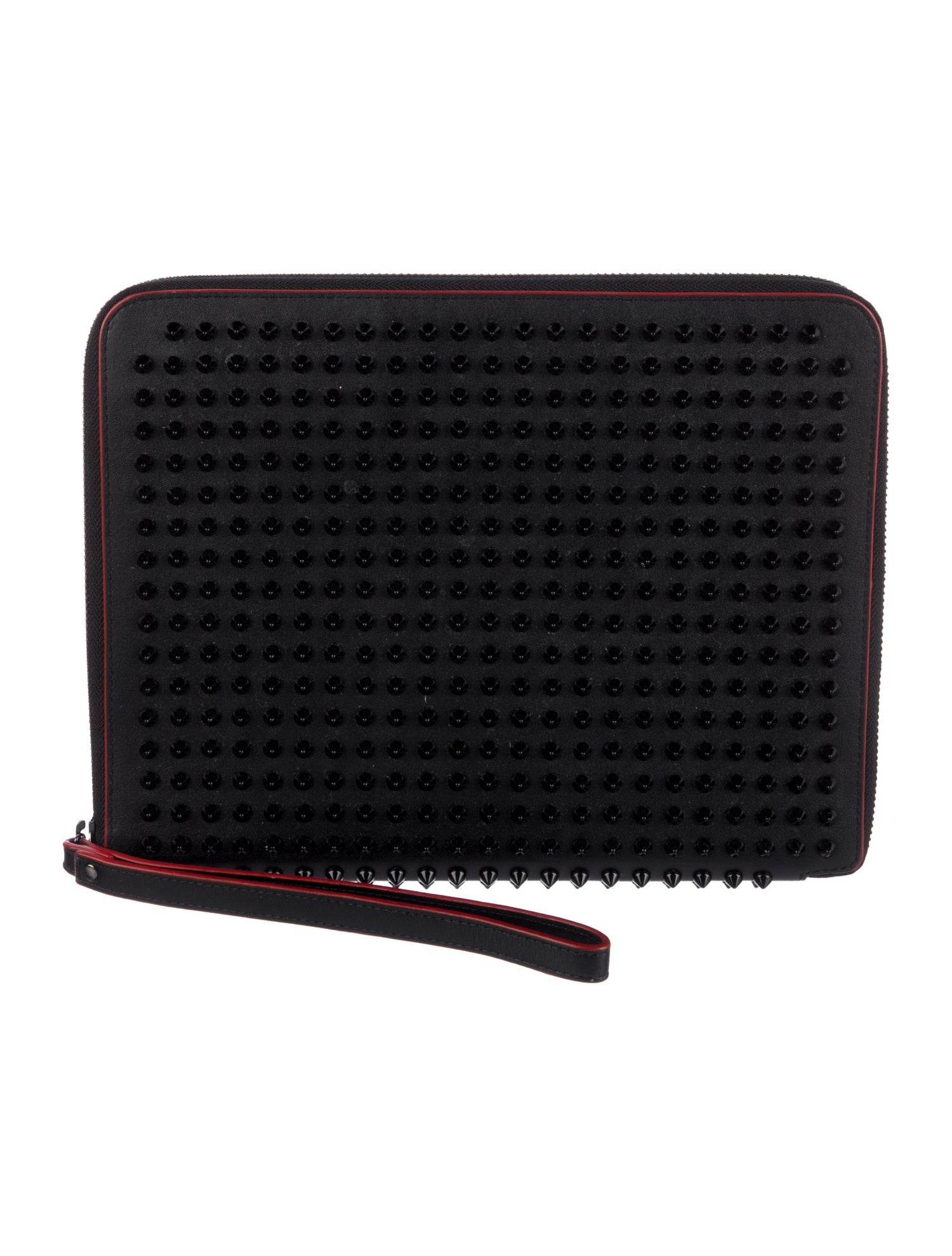 Christian Louboutin Leather Spiked Table Carrying Case