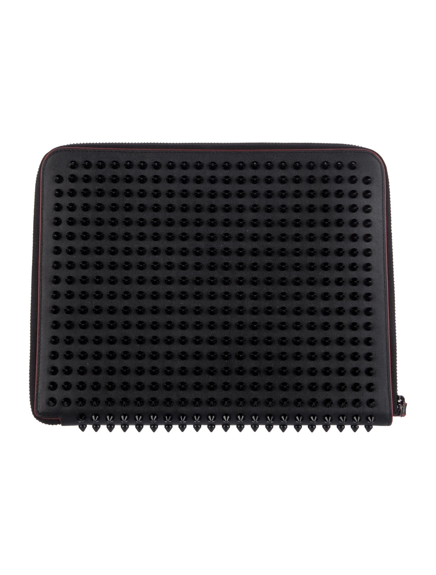 Christian Louboutin Leather Spiked Table Carrying Case