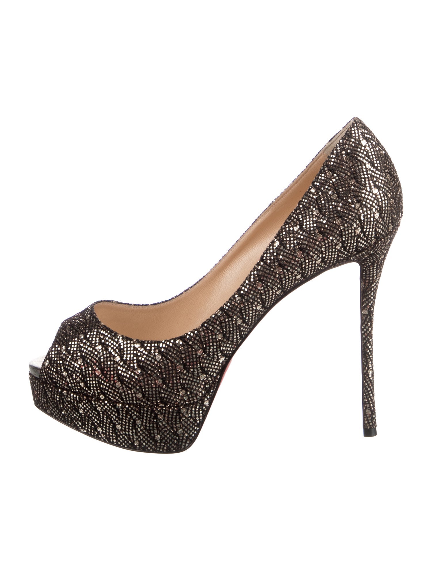 Christian Louboutin Glitter Glitter Accents Pumps