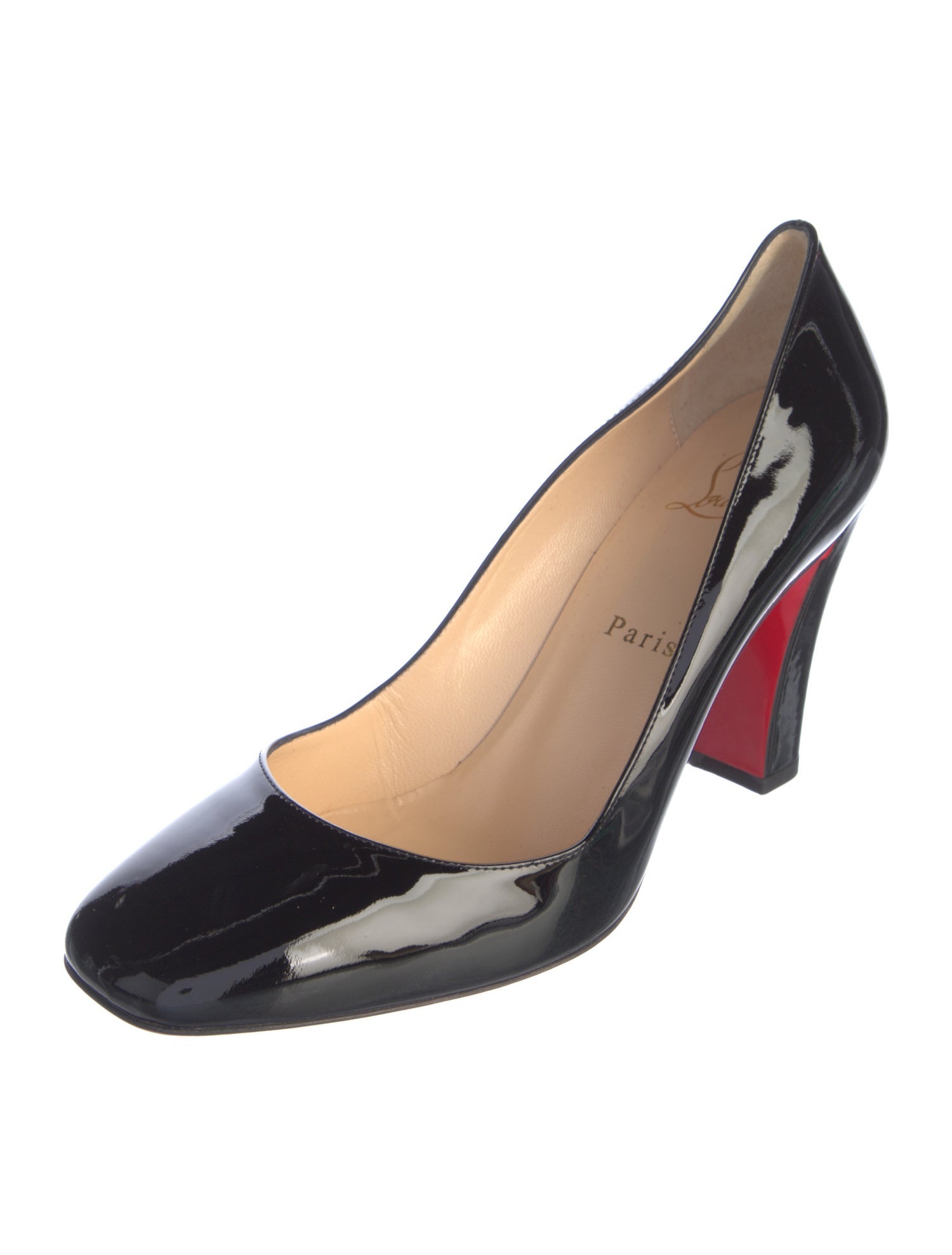 Christian Louboutin Patent Leather D'Orsay Pumps