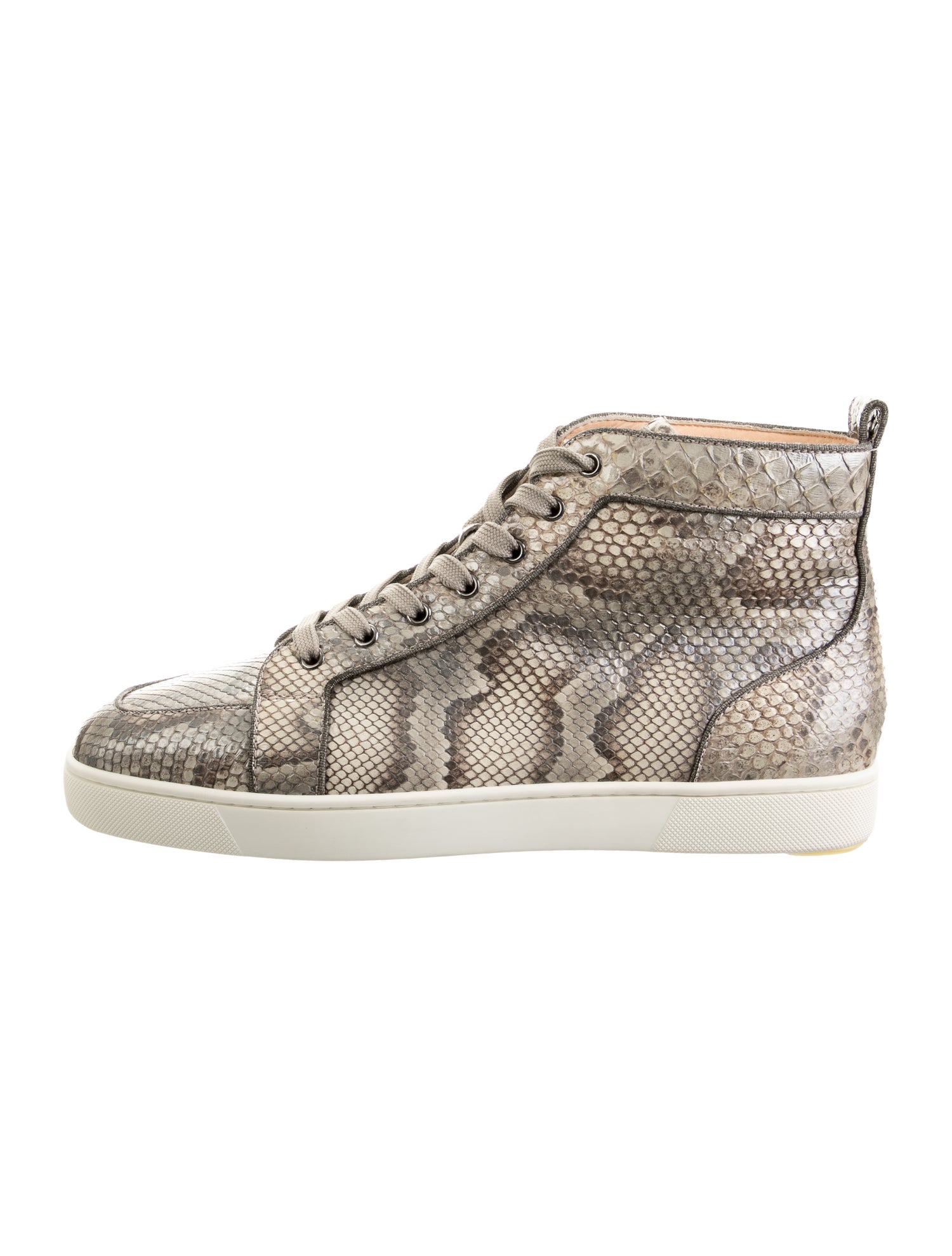 Christian Louboutin Snakeskin Animal Print Sneakers w/ Tags