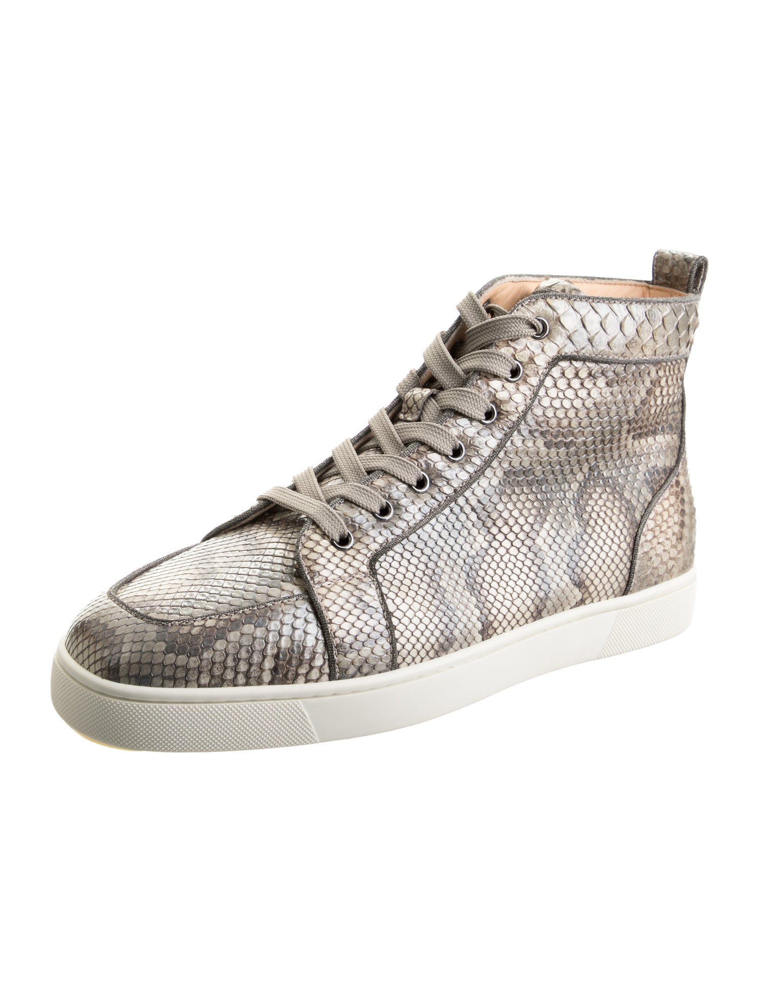 Christian Louboutin Snakeskin Animal Print Sneakers w/ Tags