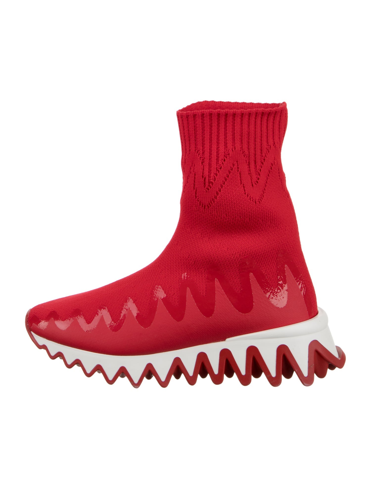 Christian Louboutin Boys' Pattern Print Sock Sneakers