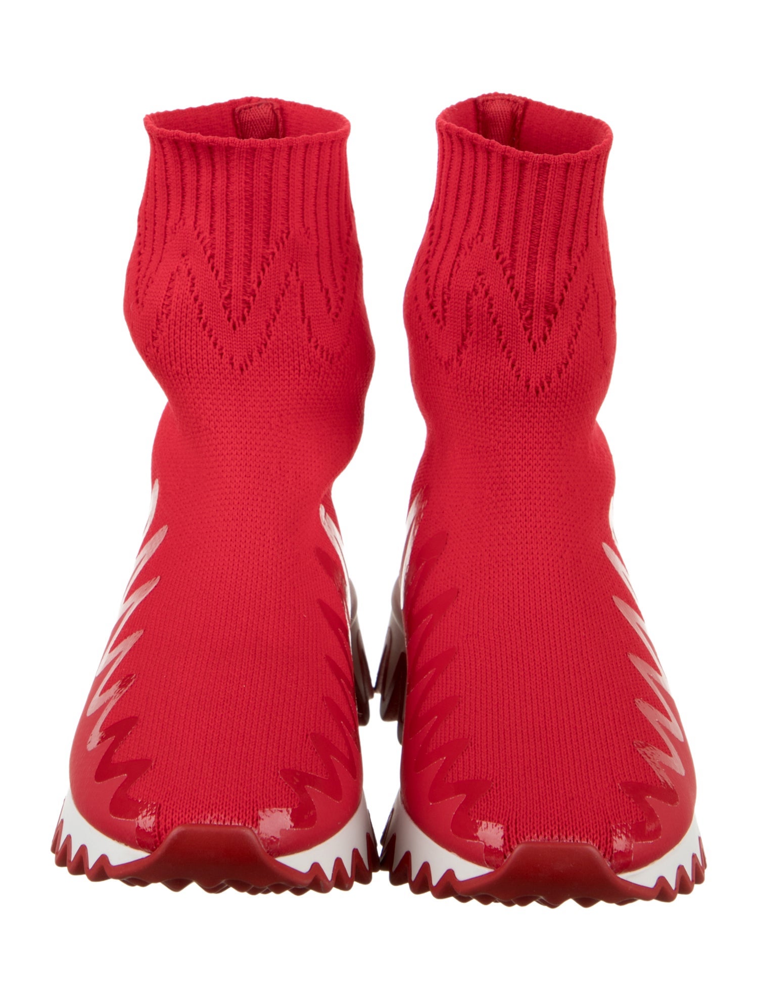 Christian Louboutin Boys' Pattern Print Sock Sneakers