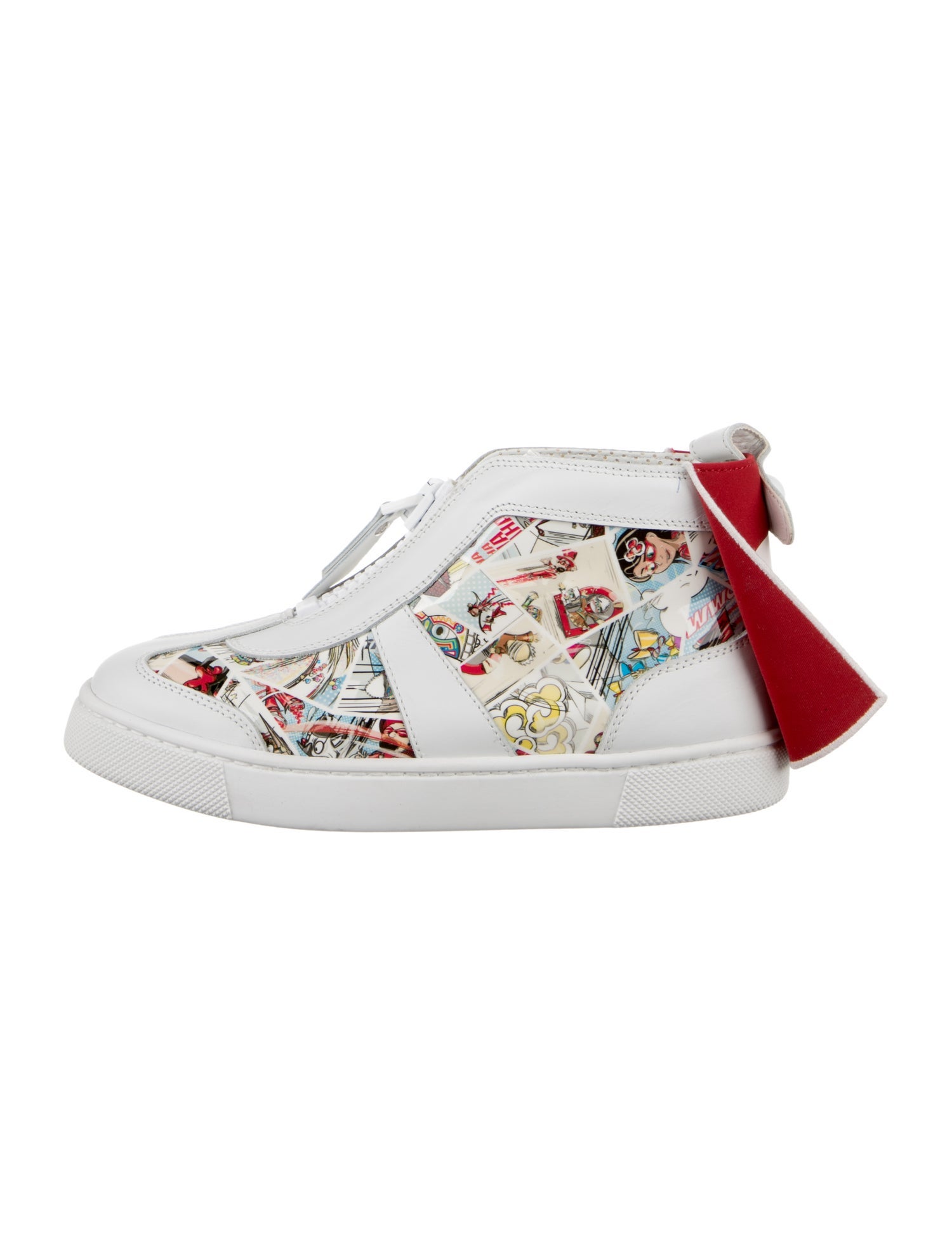 Christian Louboutin Boys' Patent Leather High Top Sneakers
