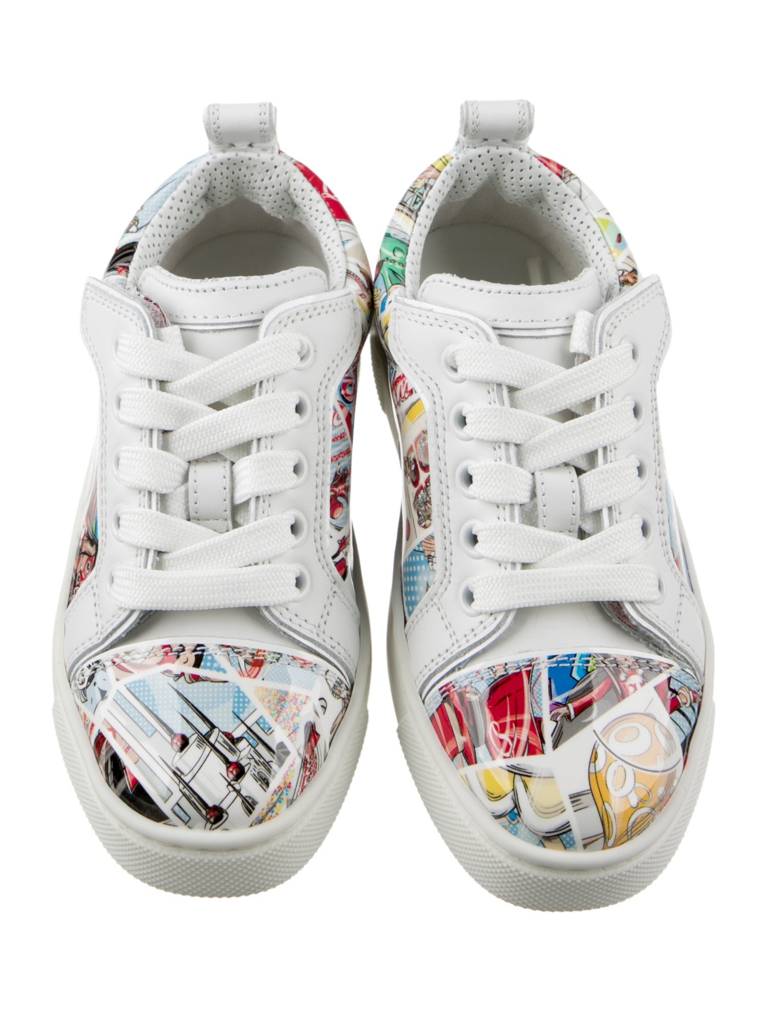 Christian Louboutin Girls' Patent Leather Low Top Sneakers