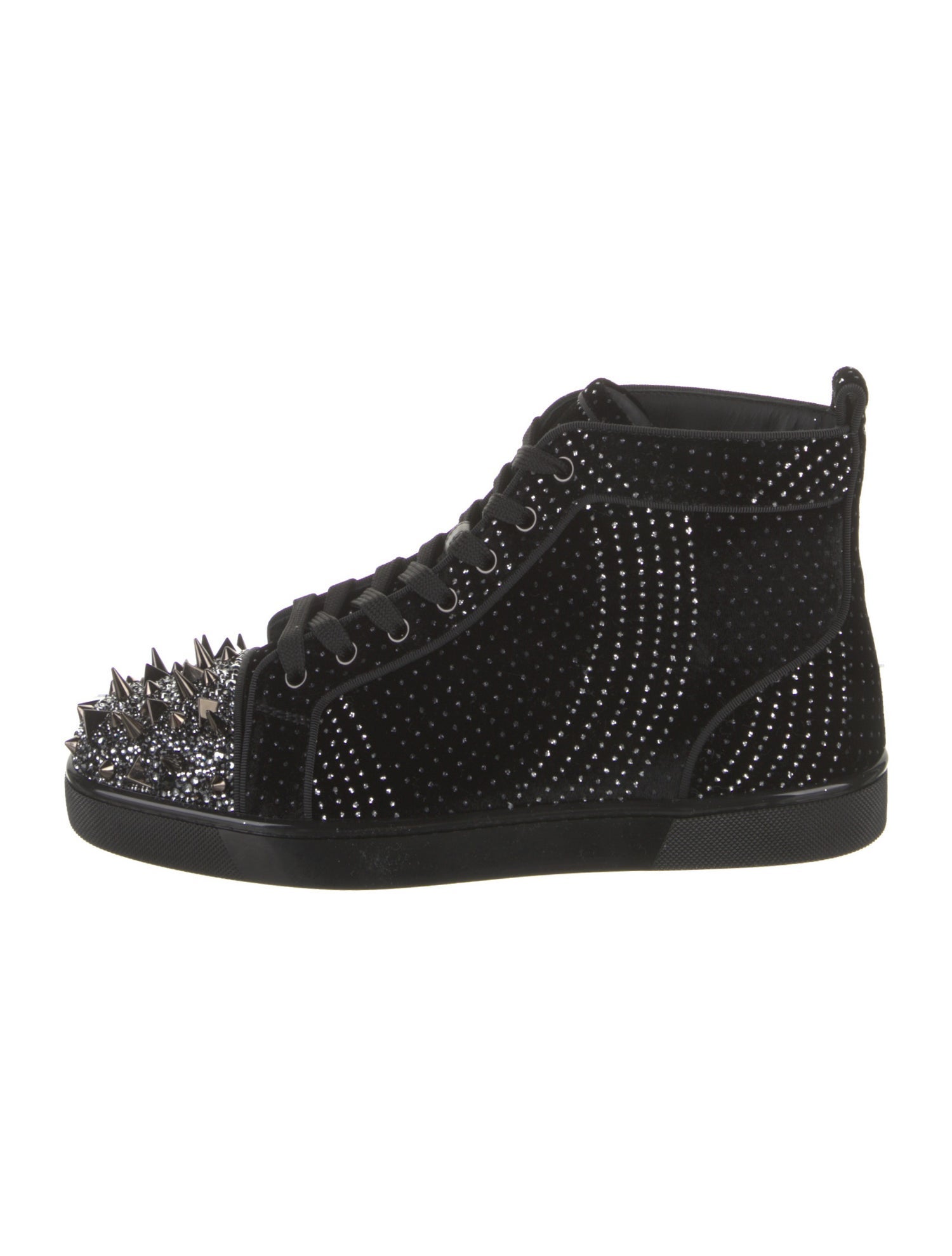 Christian Louboutin Velvet Patterned Sneakers
