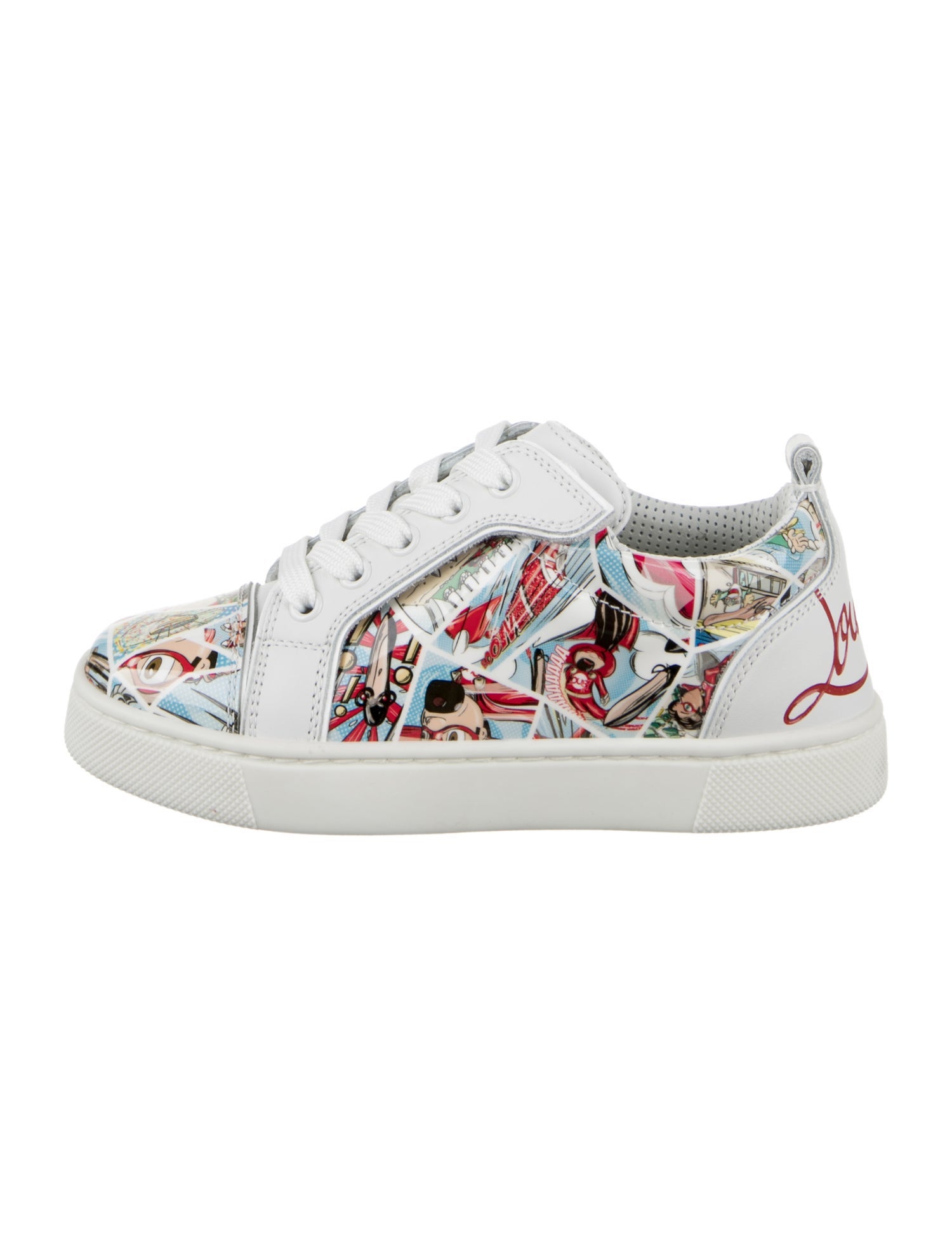 Christian Louboutin Girls' Low Top Comic Patent Leather Sneakers