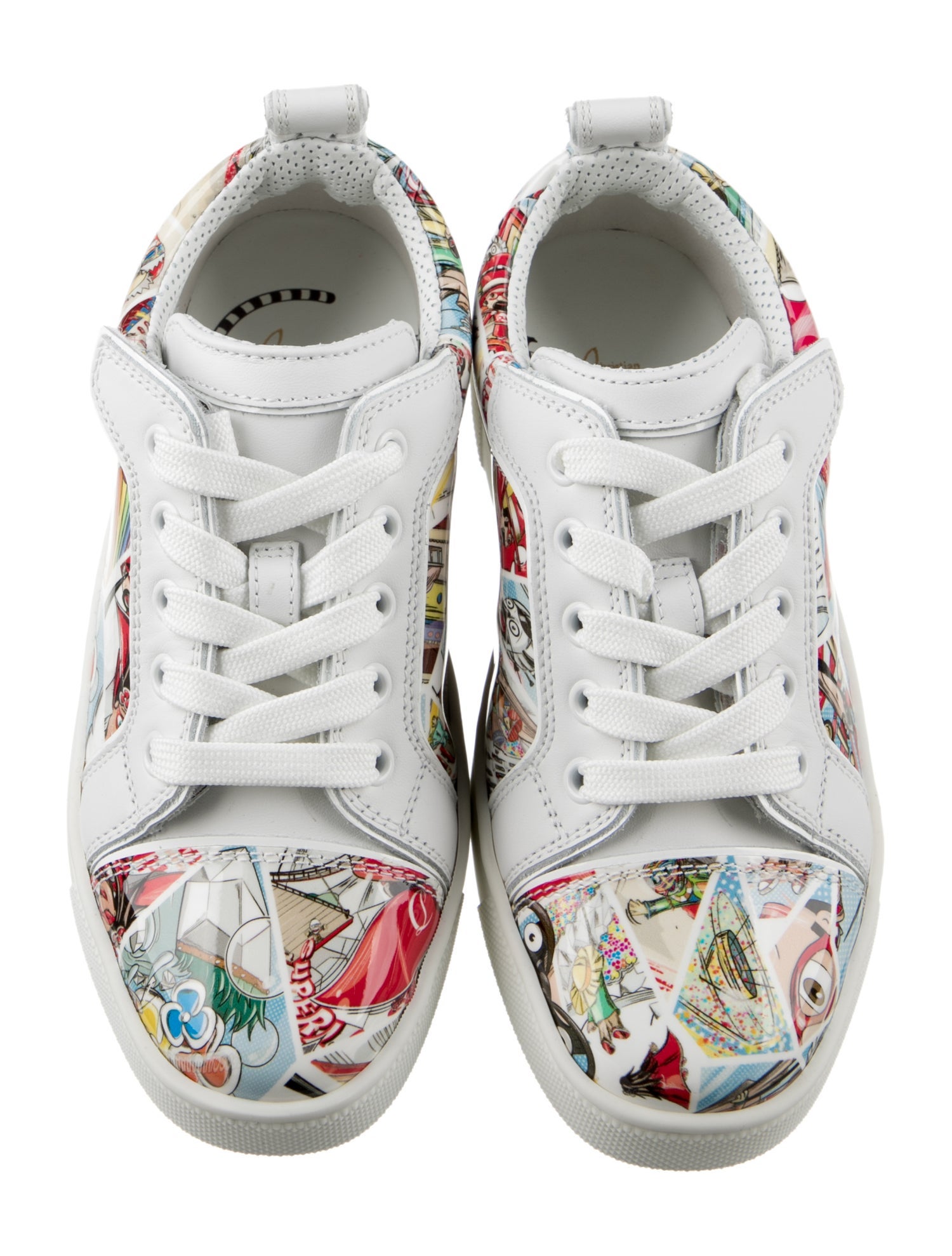 Christian Louboutin Girls' Low Top Comic Patent Leather Sneakers
