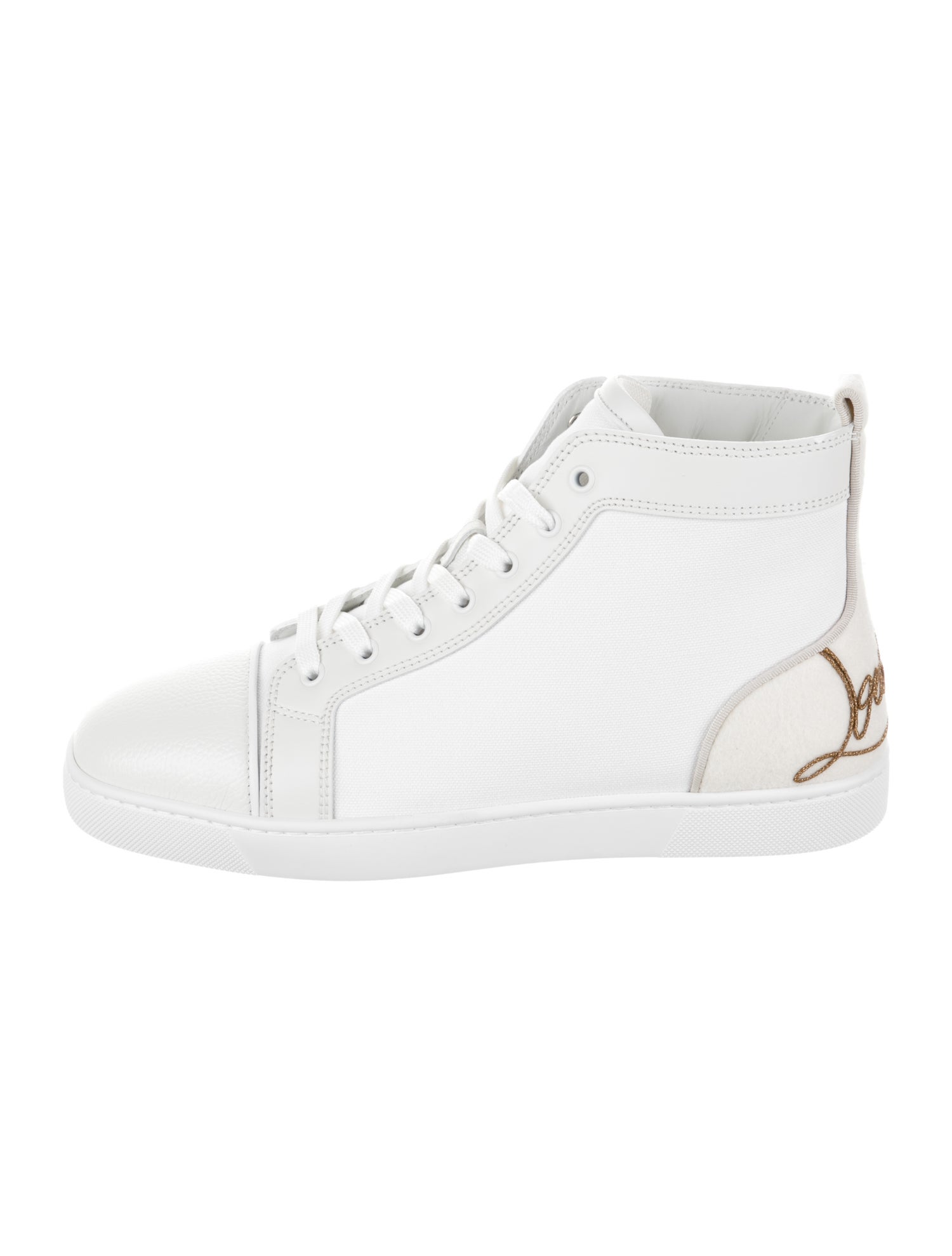 Christian Louboutin Embroidered Accent Sneakers