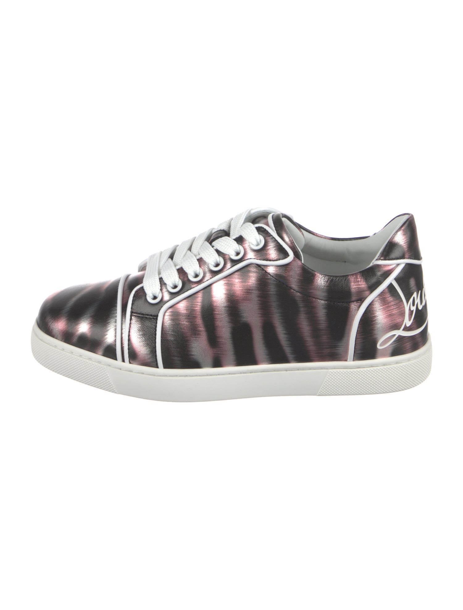 Christian Louboutin Leather Printed Sneakers