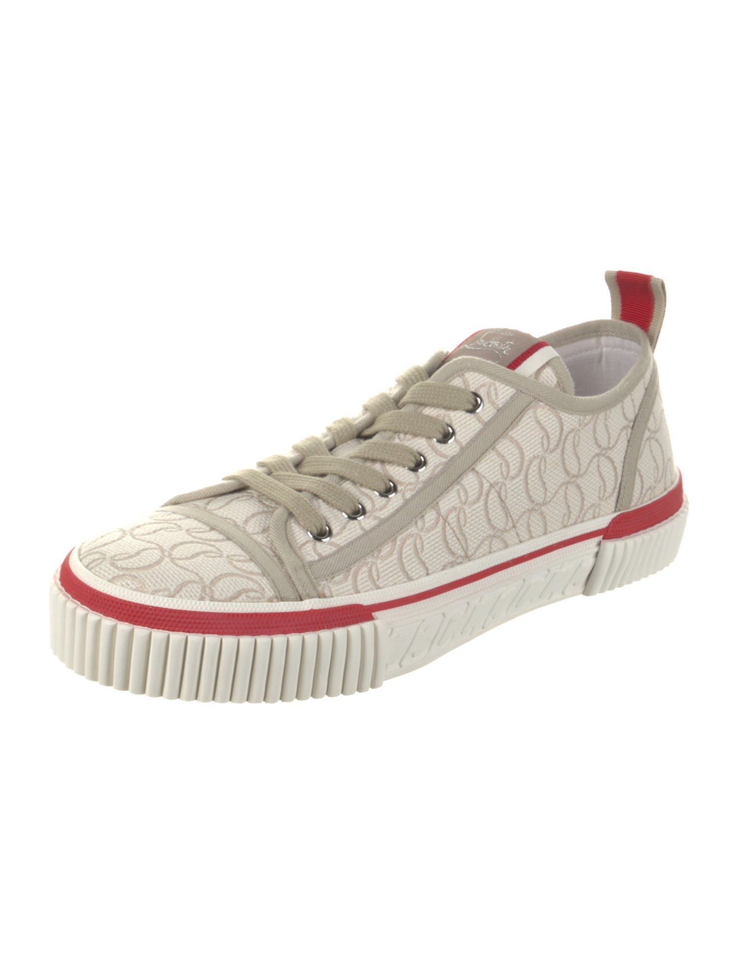 Christian Louboutin Canvas Patterned Sneakers w/ Tags