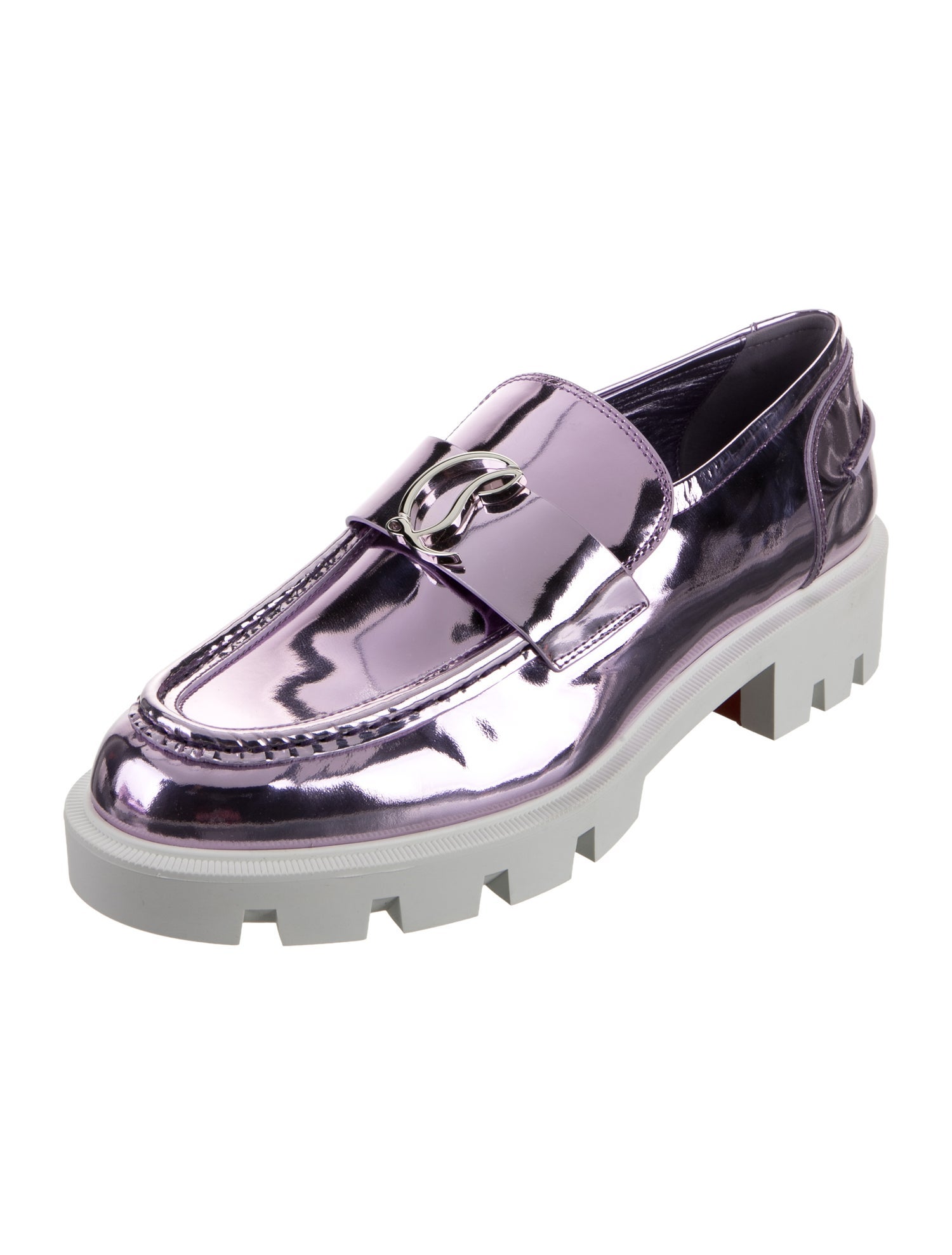 Christian Louboutin Patent Leather Boat Shoes