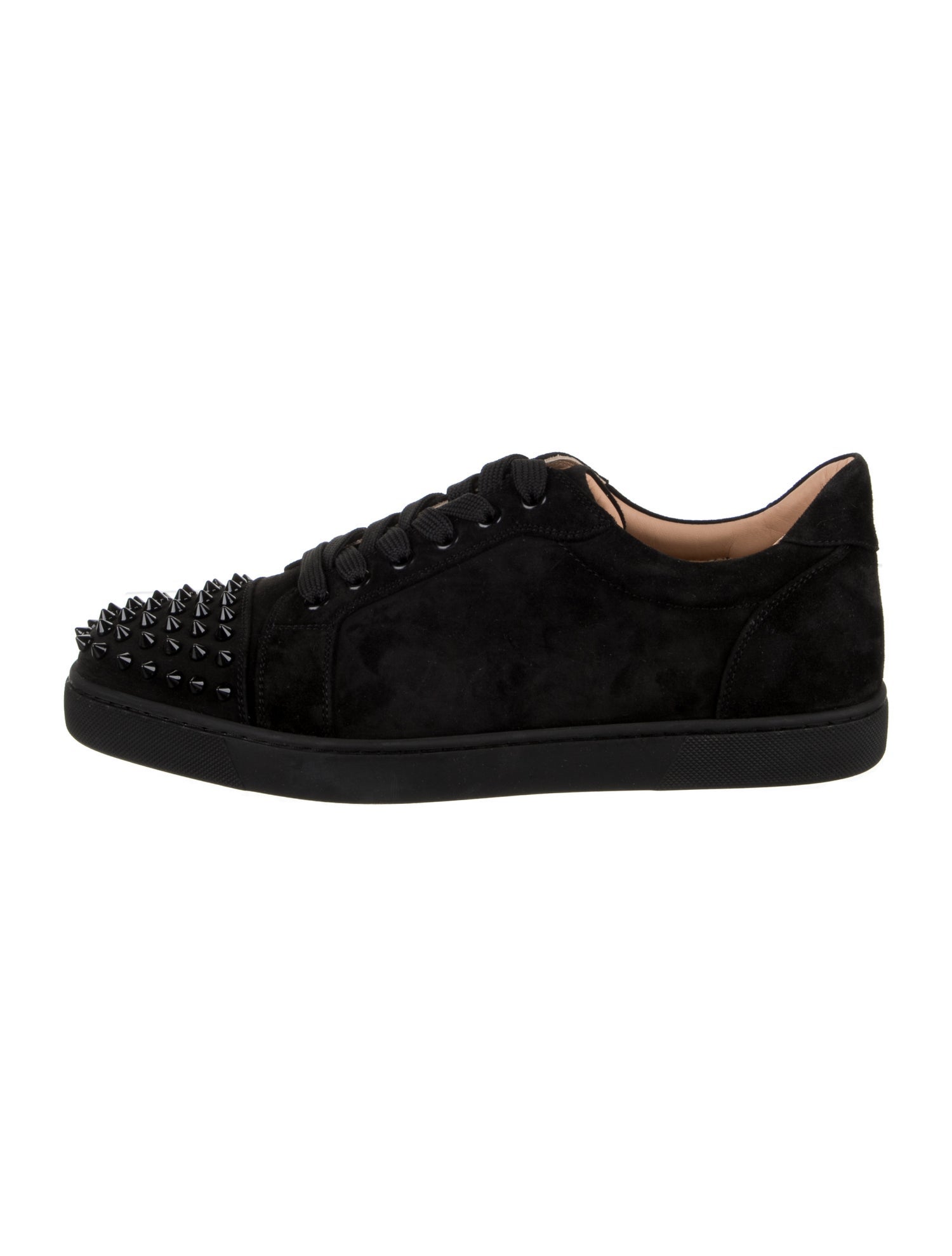 Christian Louboutin Suede Studded Accents Sneakers