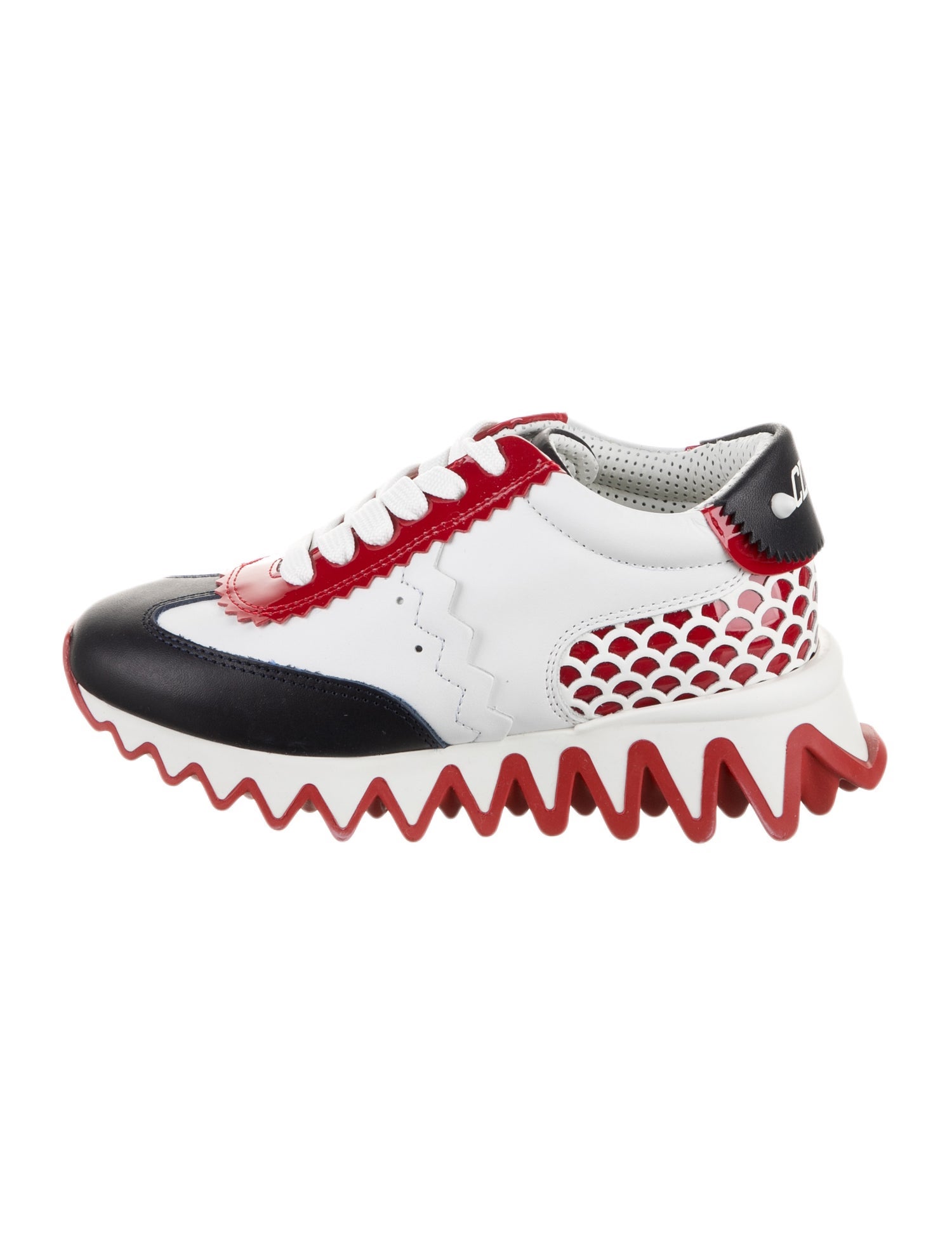 Christian Louboutin Kids' Low Top Leather Sneakers