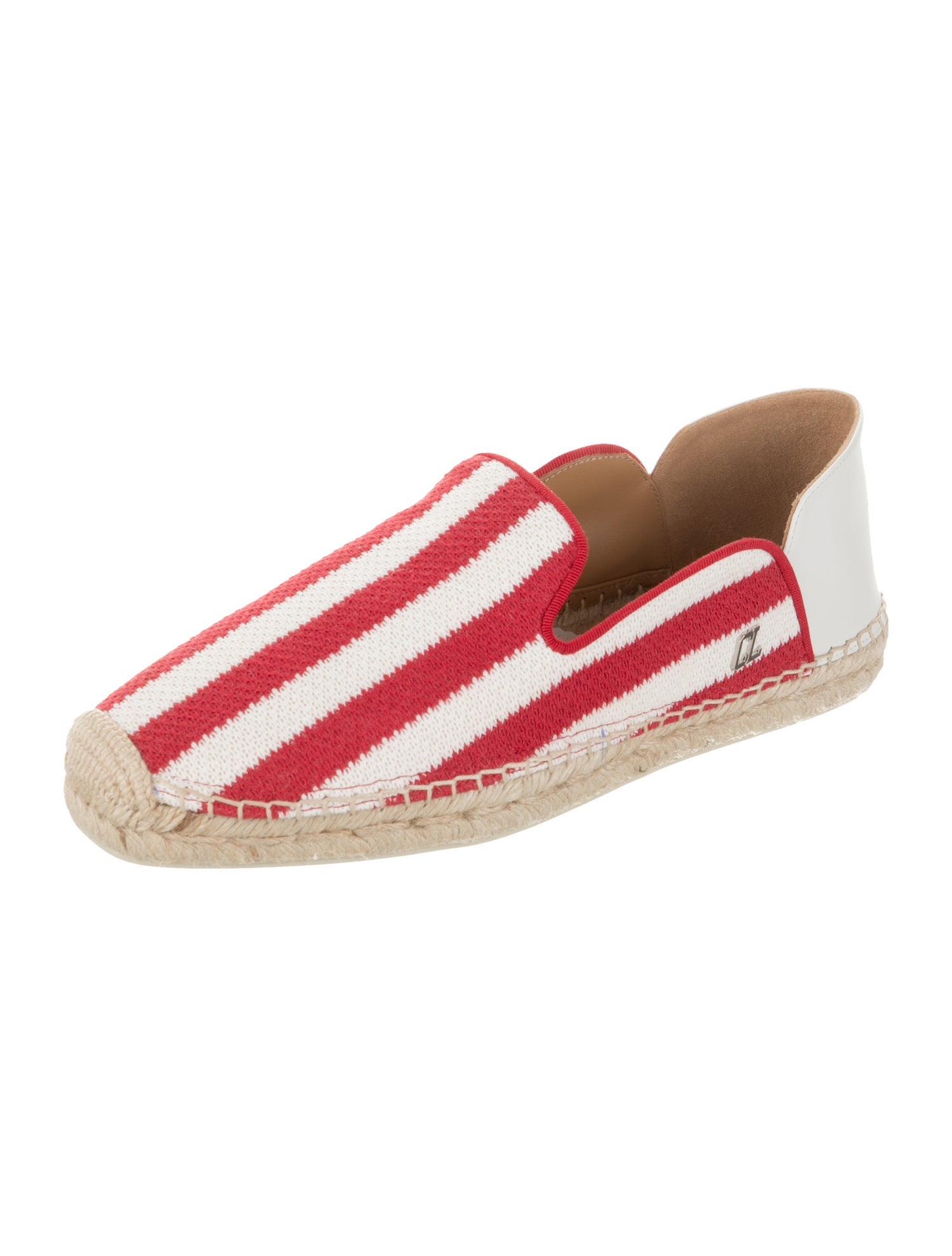 Christian Louboutin Jute Striped Espadrilles